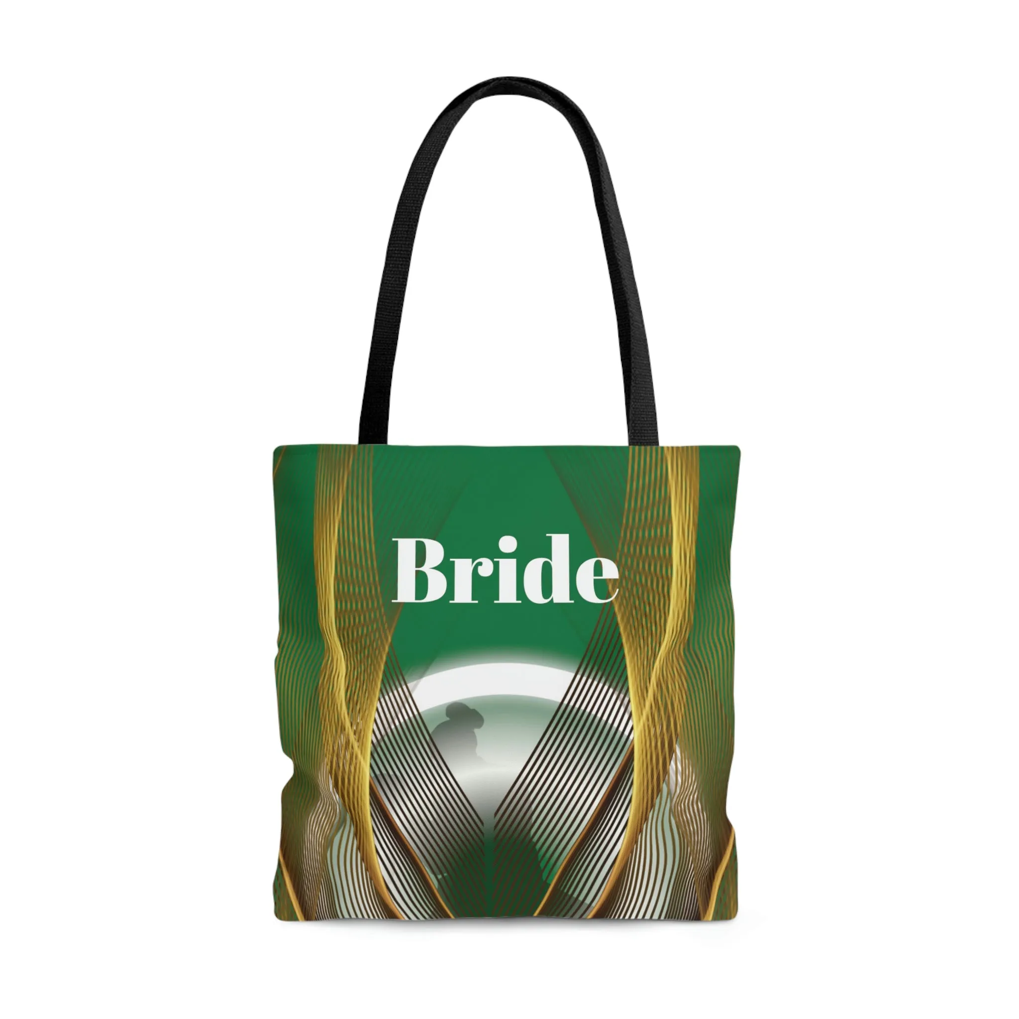 Custom Bride Tote | Green Women Shoulder Bag | Practical Wedding Gift for Her | Bridal Shower Gift | Women Engagement | Bride to be