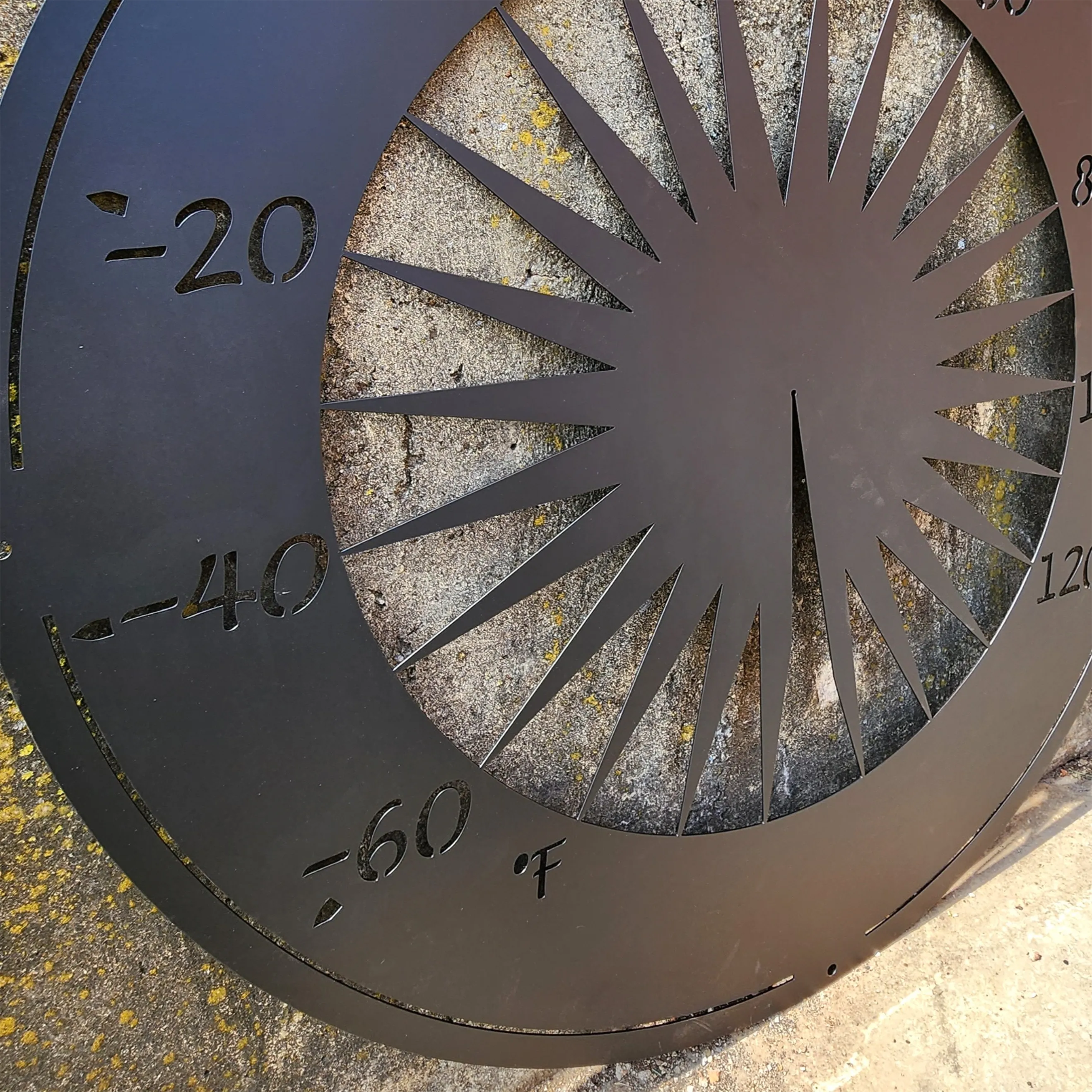 Custom Metal Outdoor Thermometer - Outdoor Decor - Temperature Gauge - Metal Sign