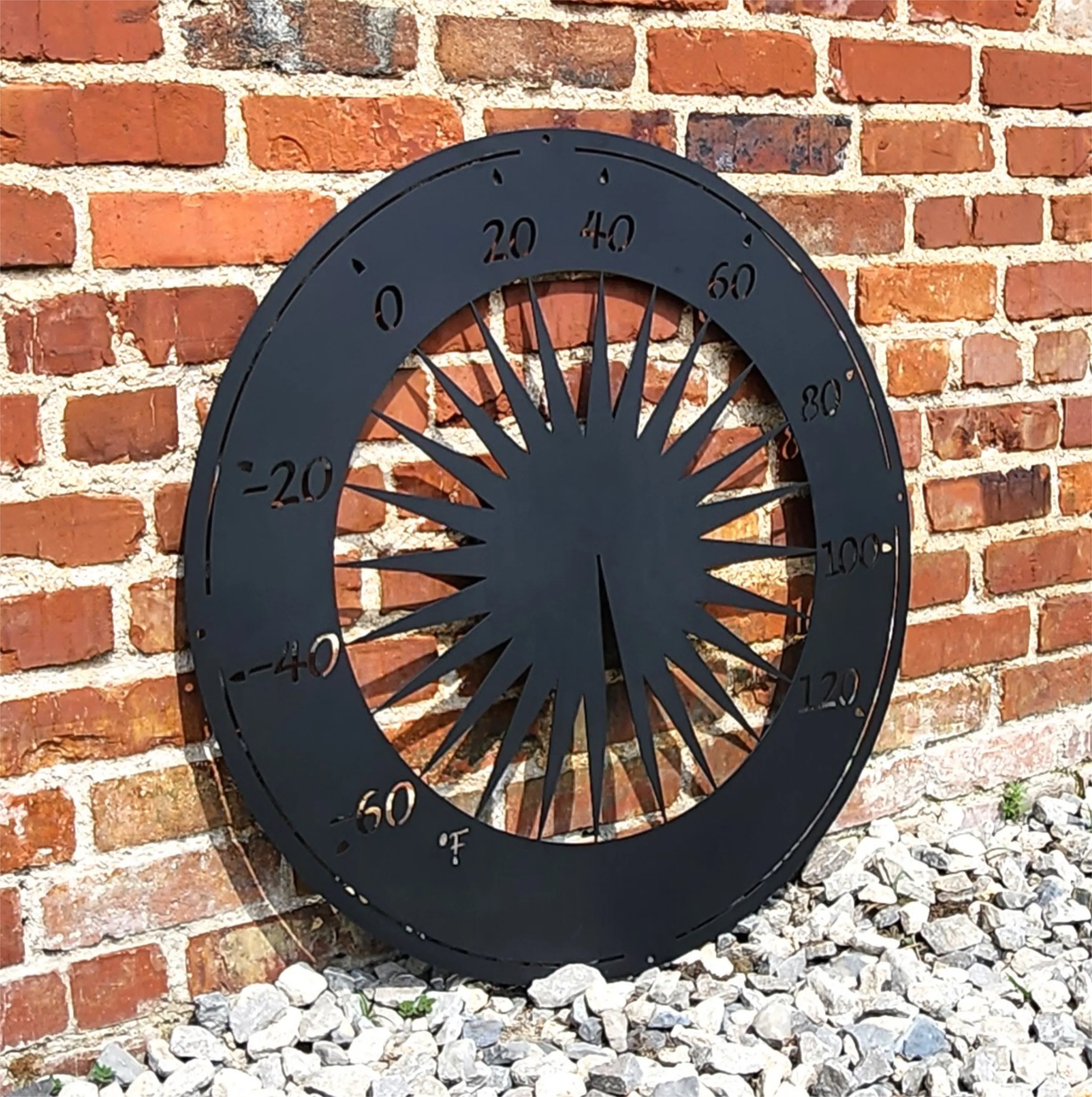 Custom Metal Outdoor Thermometer - Outdoor Decor - Temperature Gauge - Metal Sign