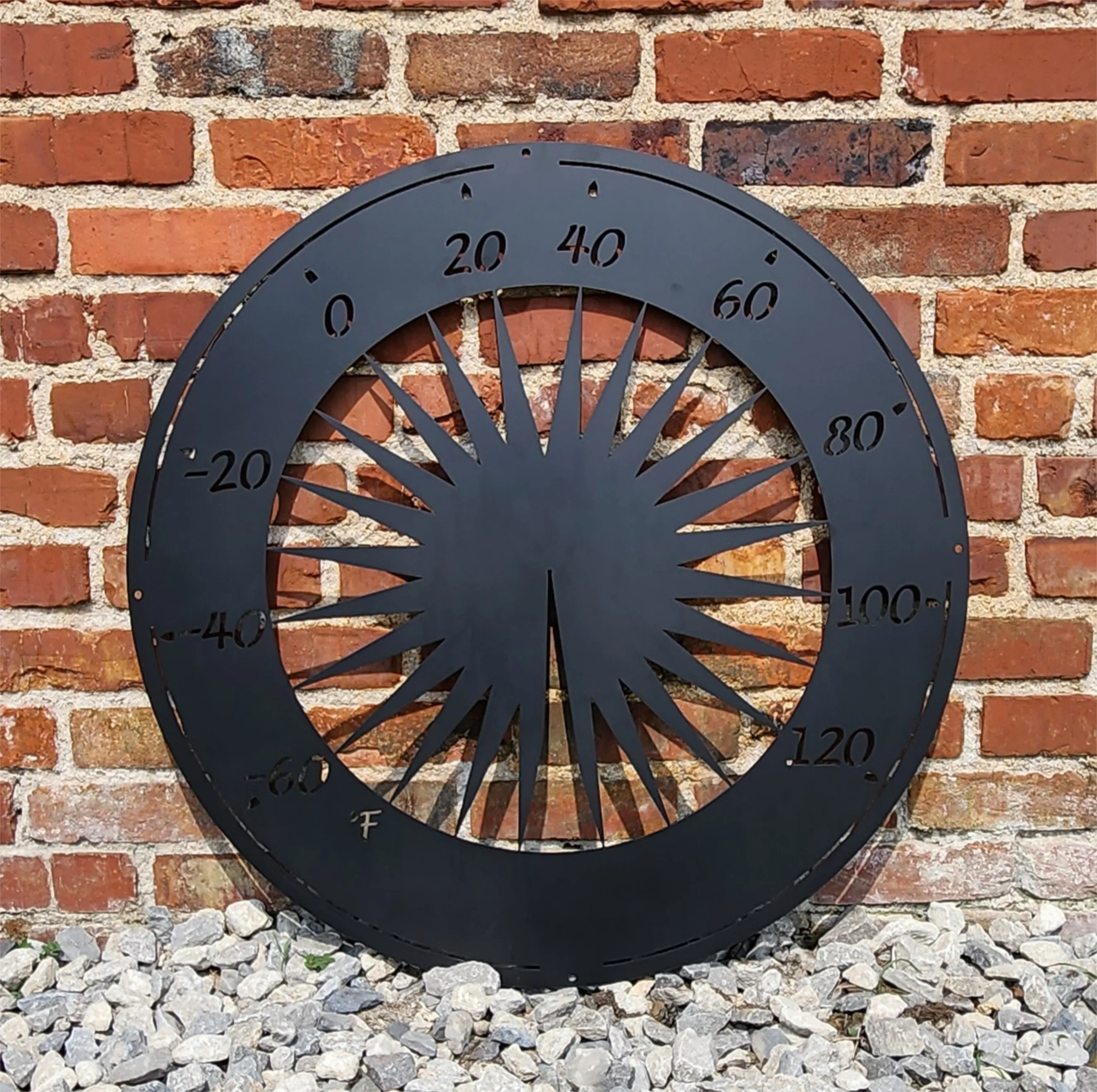 Custom Metal Outdoor Thermometer - Outdoor Decor - Temperature Gauge - Metal Sign