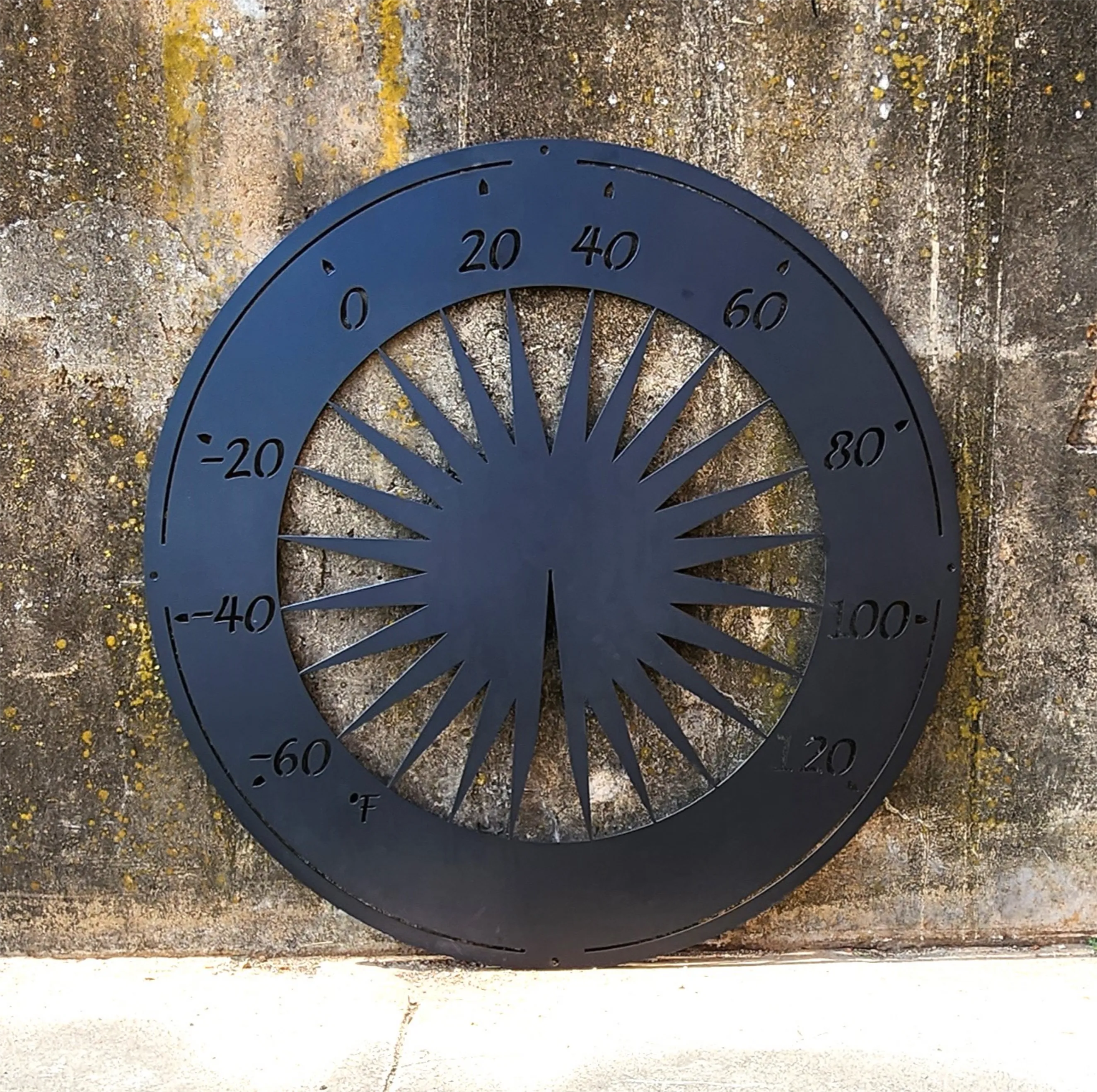 Custom Metal Outdoor Thermometer - Outdoor Decor - Temperature Gauge - Metal Sign