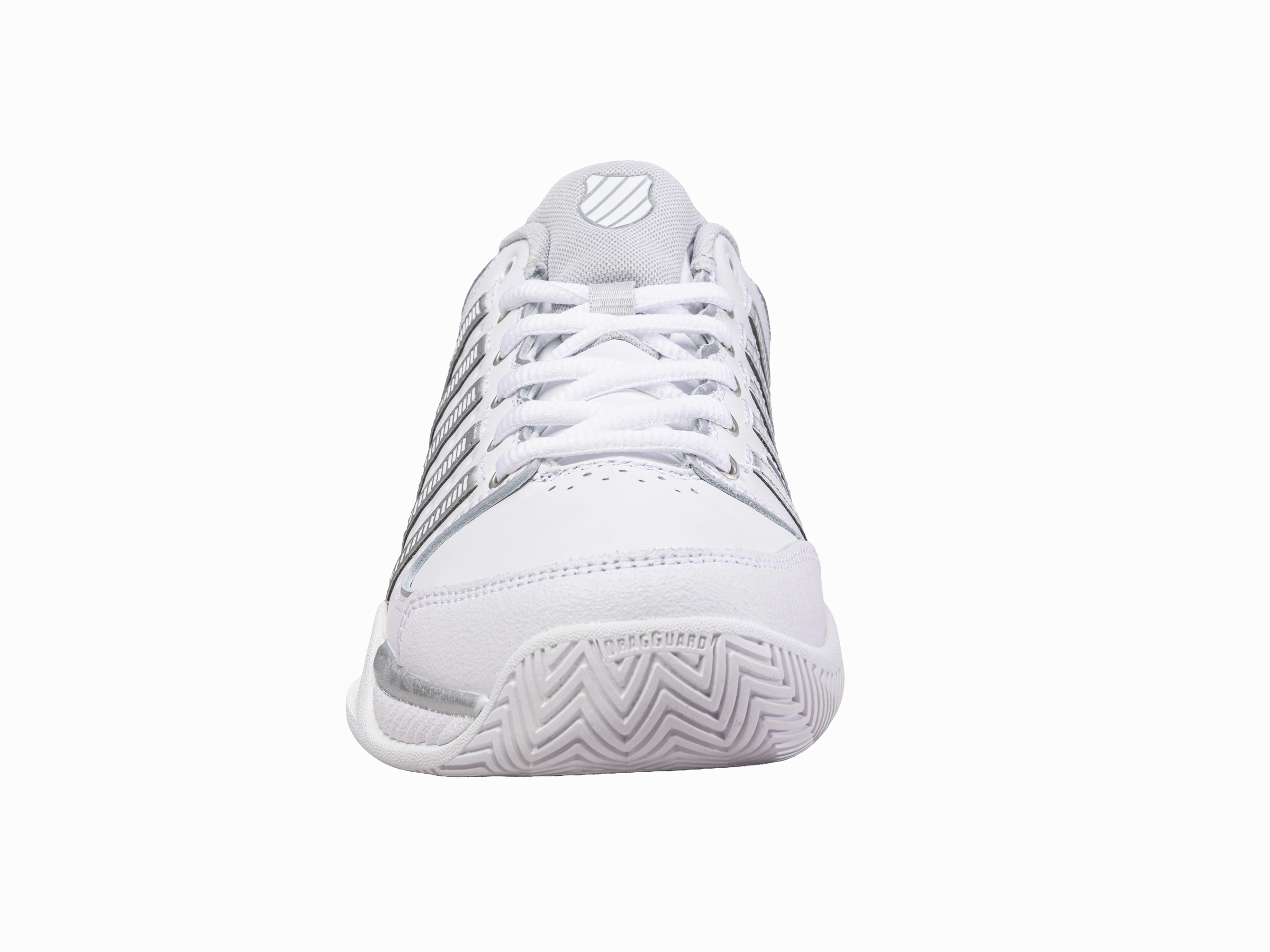 93379-107-M | WOMENS HYPERCOURT EXPRESS LEATHER | WHITE/SILVER/GLACIER GRAY Arch Support Urban Walkers Garden Mood