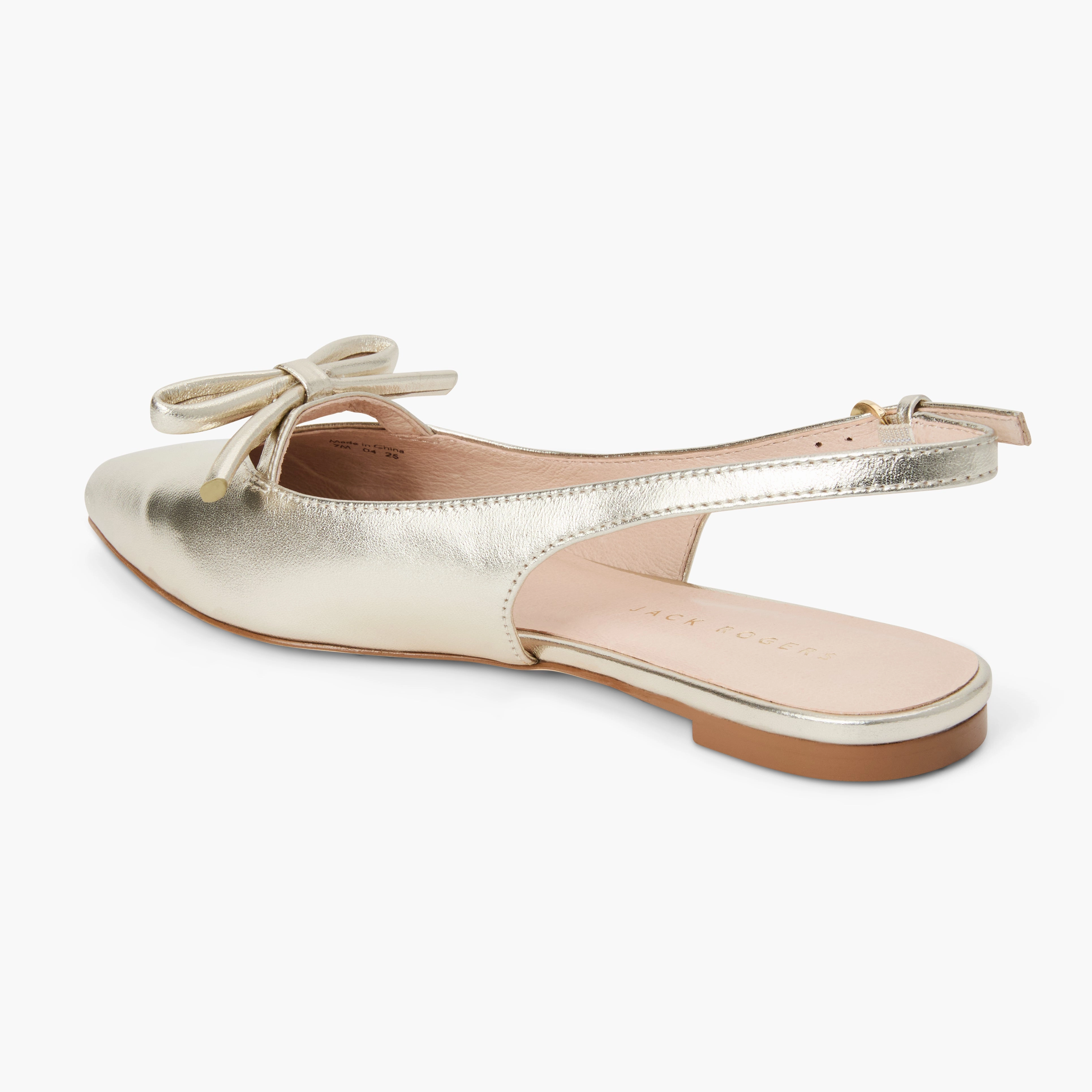 Lennox Leather Slingback Flat Wellness Glow