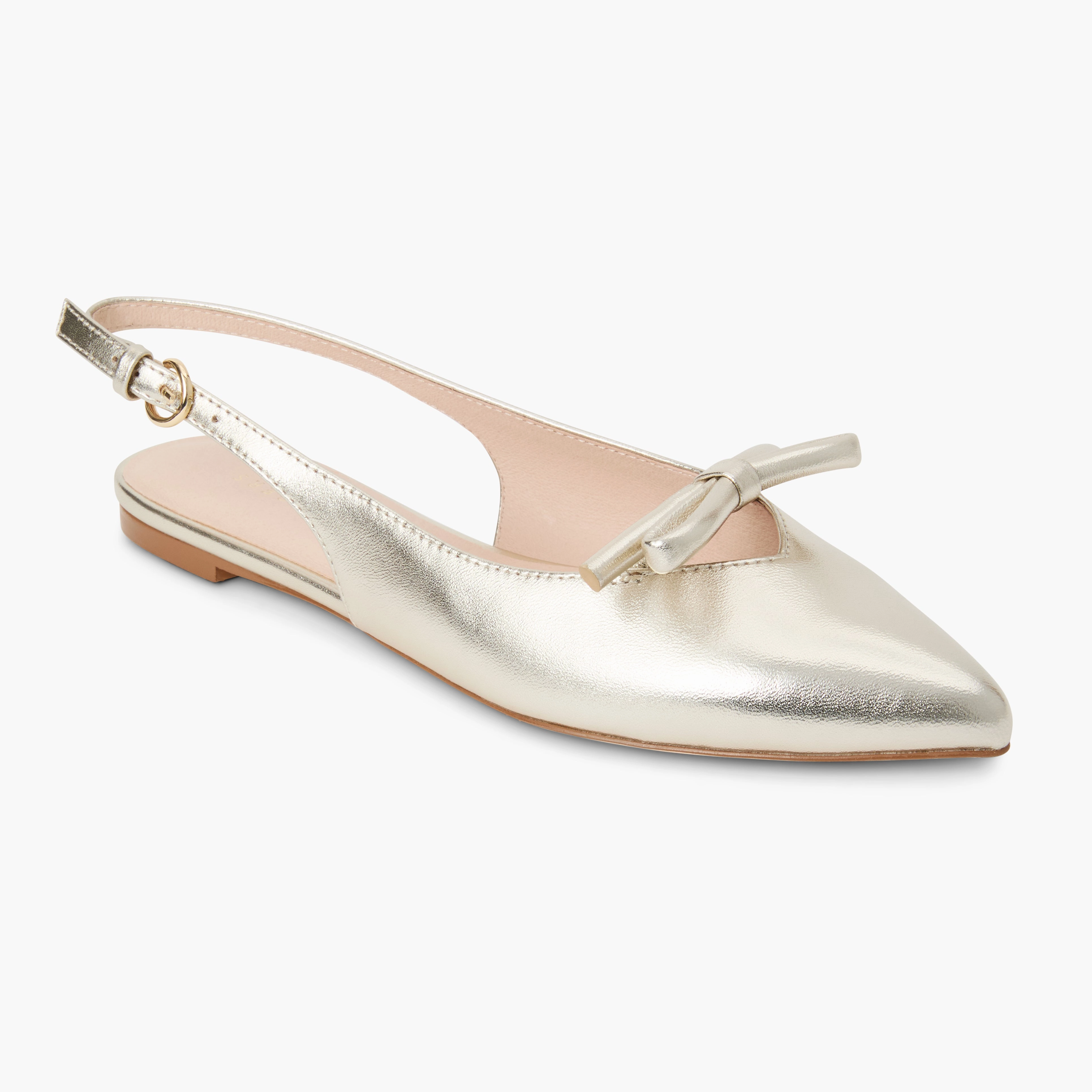 Media Day Lennox Leather Slingback Flat