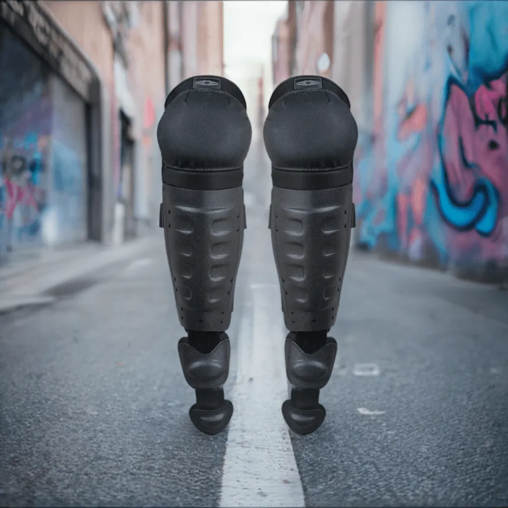 Damascus Hard Shell Knee/Shin Guards w/ Non-slip knee caps