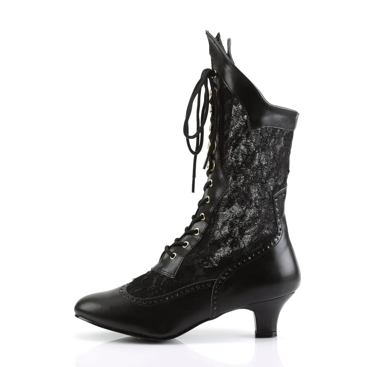 DAME-115 Funtasma Black PU Fancy Dress Women's Boots (Fantasy Footwear)
