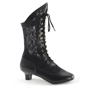 DAME-115 Funtasma Black PU Fancy Dress Women's Boots (Fantasy Footwear)