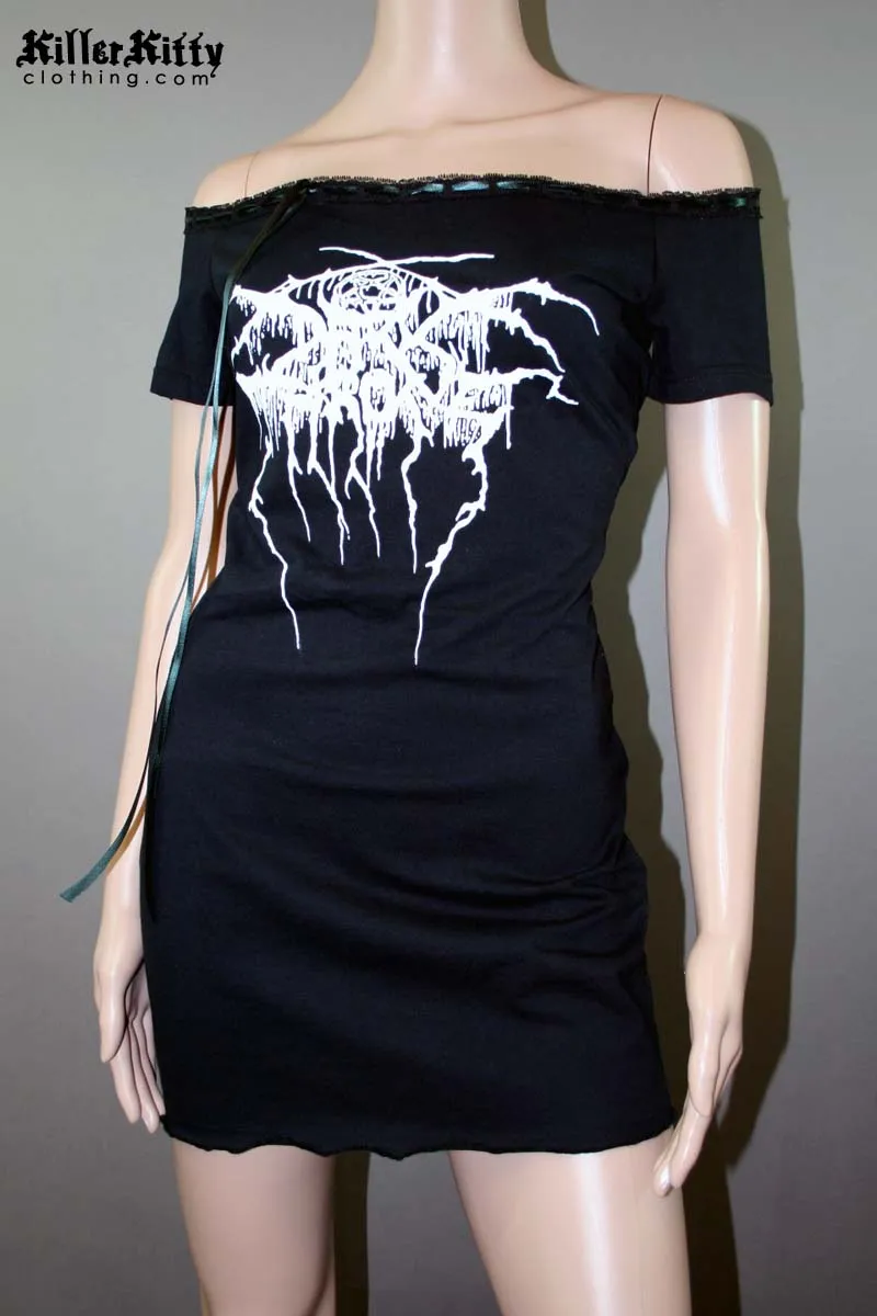 Darkthrone Off Shoulder Dress