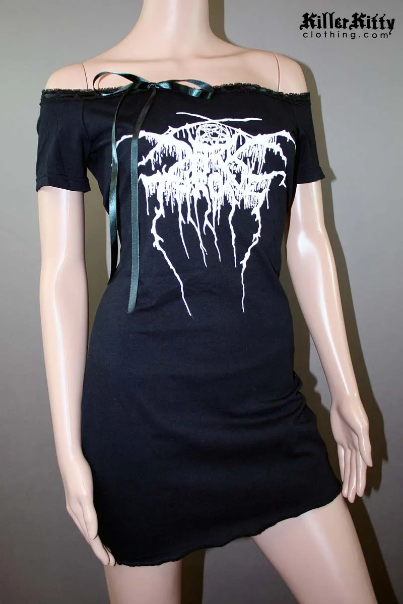 Darkthrone Off Shoulder Dress