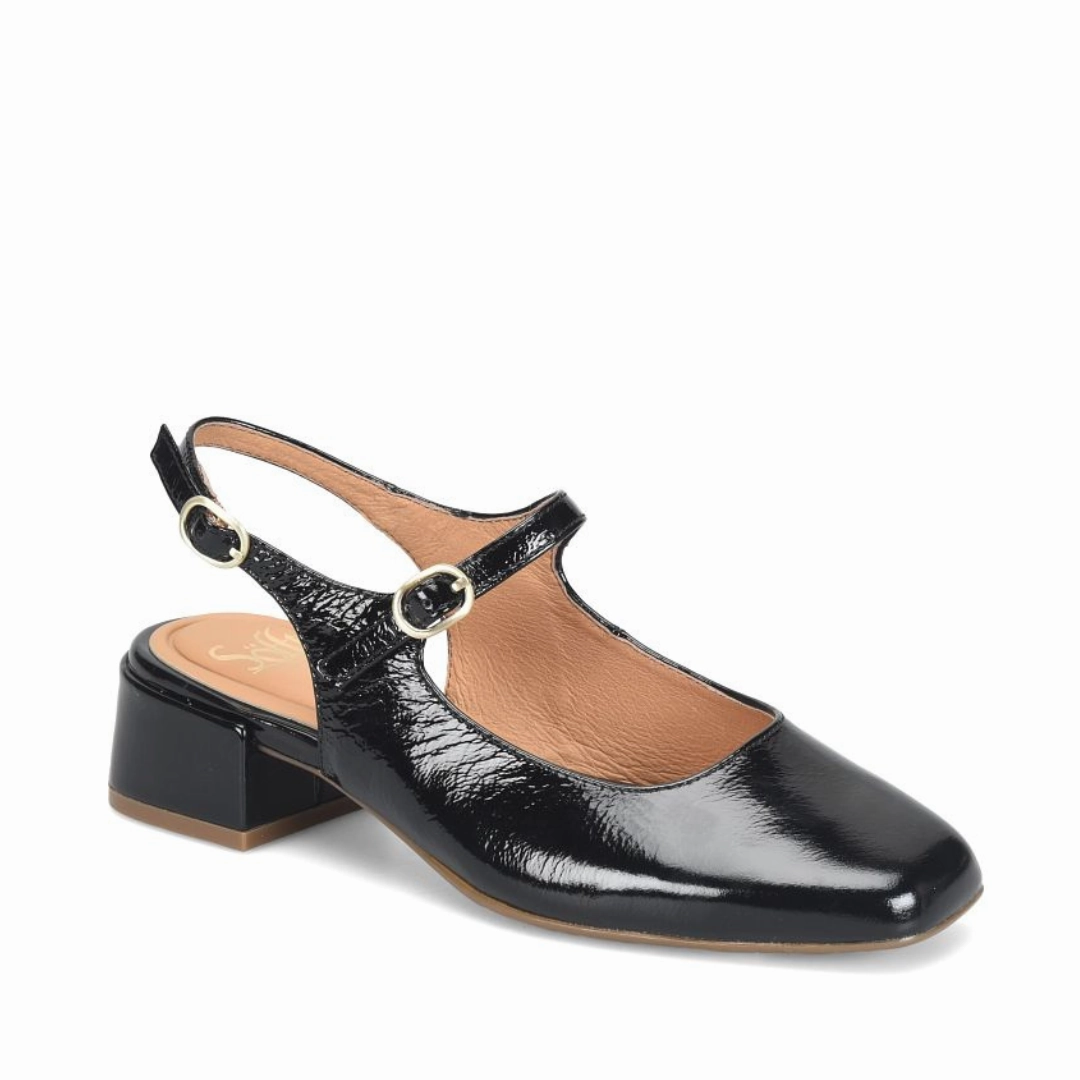 Leyla in Black Sustainable Leather