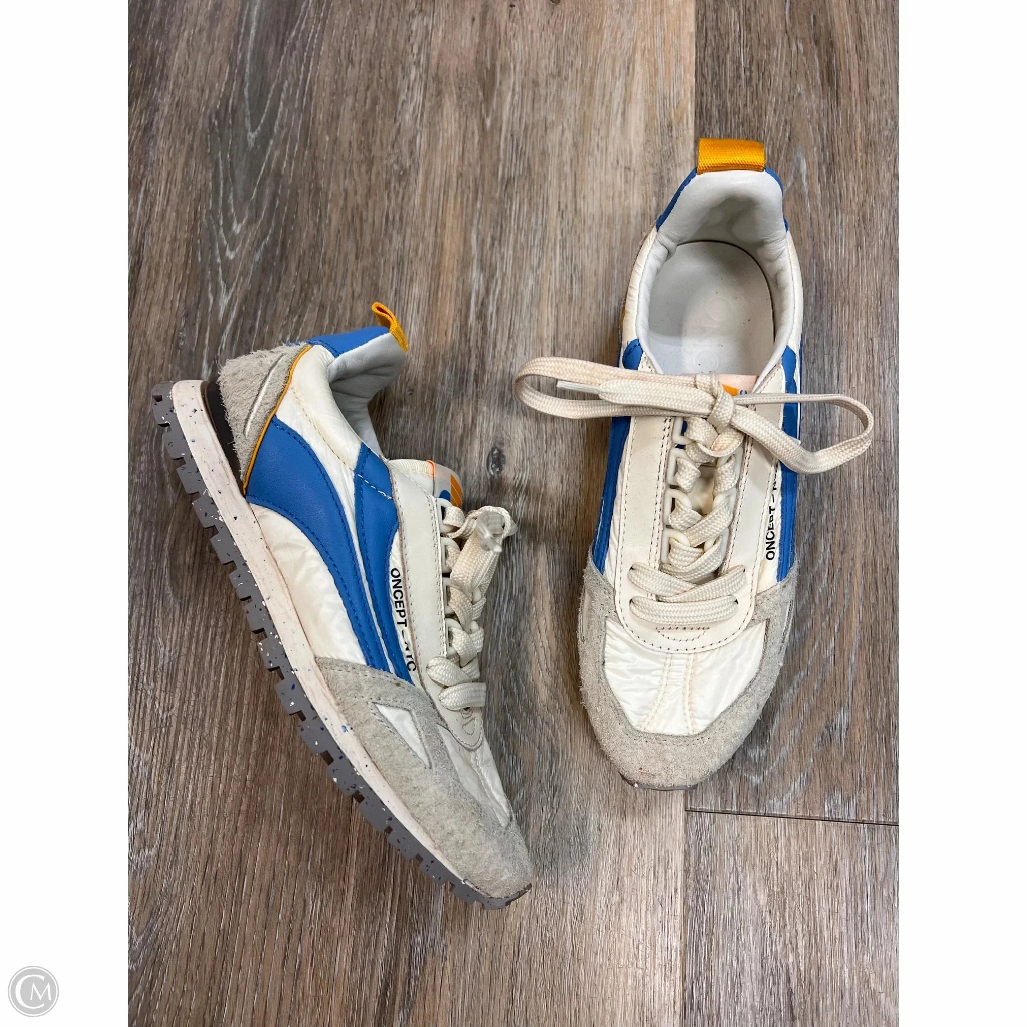Shoes Sneakers By Oncept In Blue & Cream, Size: 7 Office Casual Adaptive Grip