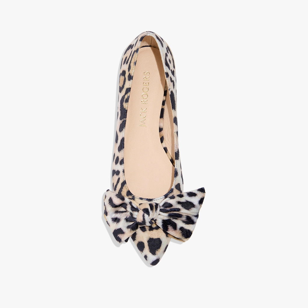 Expo Glow Soft Construction Debra Fabric Bow Ballet Flat