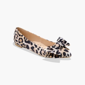 Debra Fabric Bow Ballet Flat Flower Glow Practical Walk