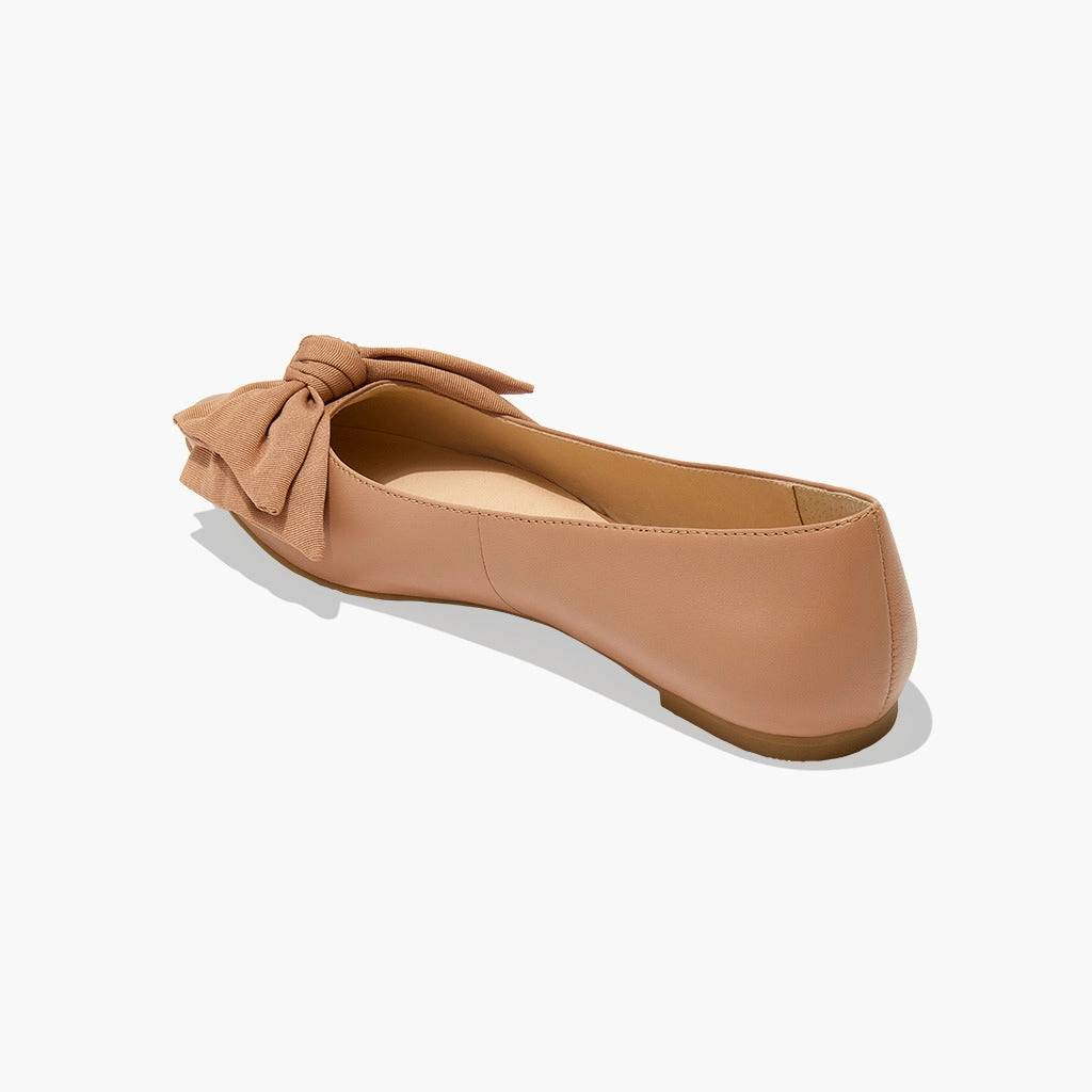 Smile Time Debra Leather Bow Ballet Flat