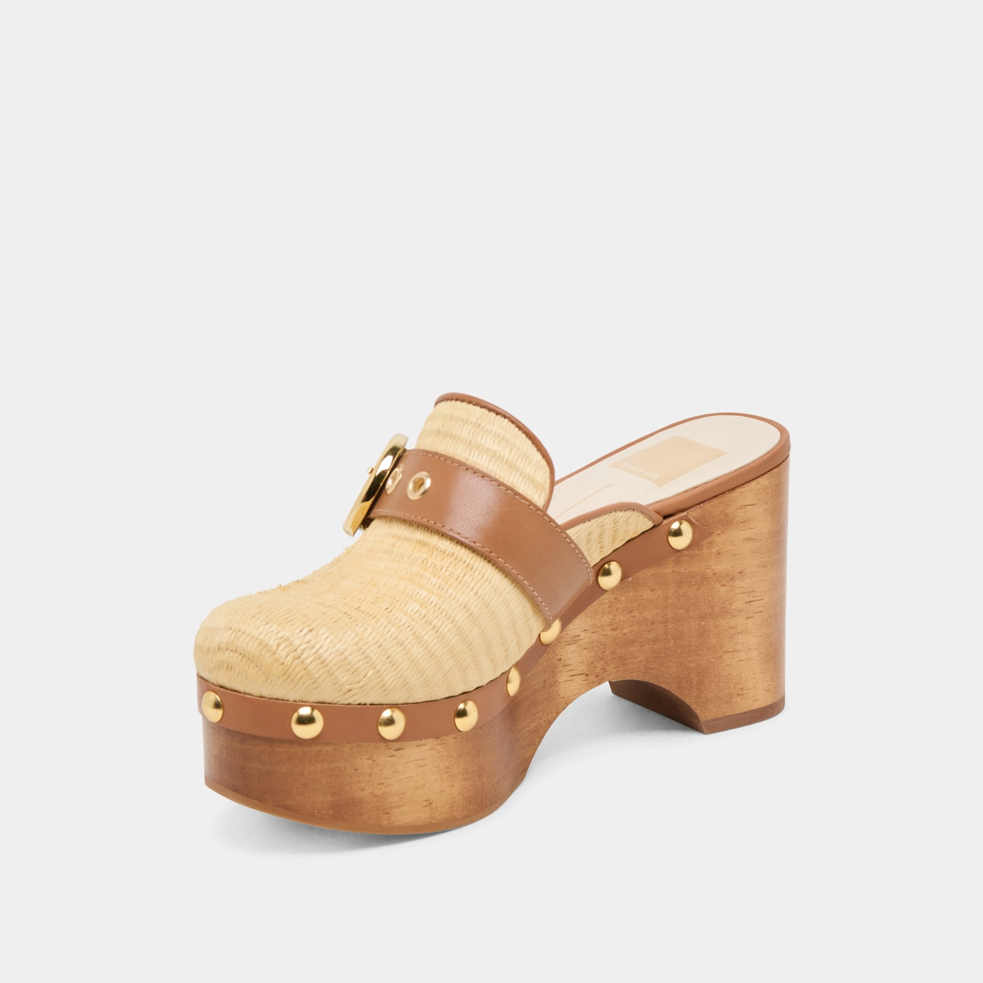DEBRAH CLOGS LT NATURAL RAFFIA Compact Travel Gear