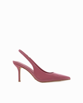 BLONDIE - ROSEWOOD PATENT Versatile Look Open Toe Pumps