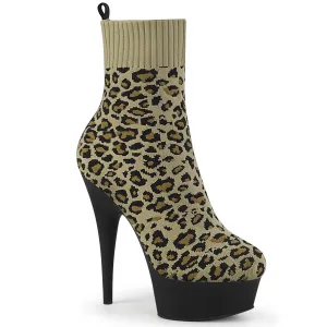 DELIGHT-1002LP Pleaser Tan Sexy Platform Shoes (Pole Dancing Heels)