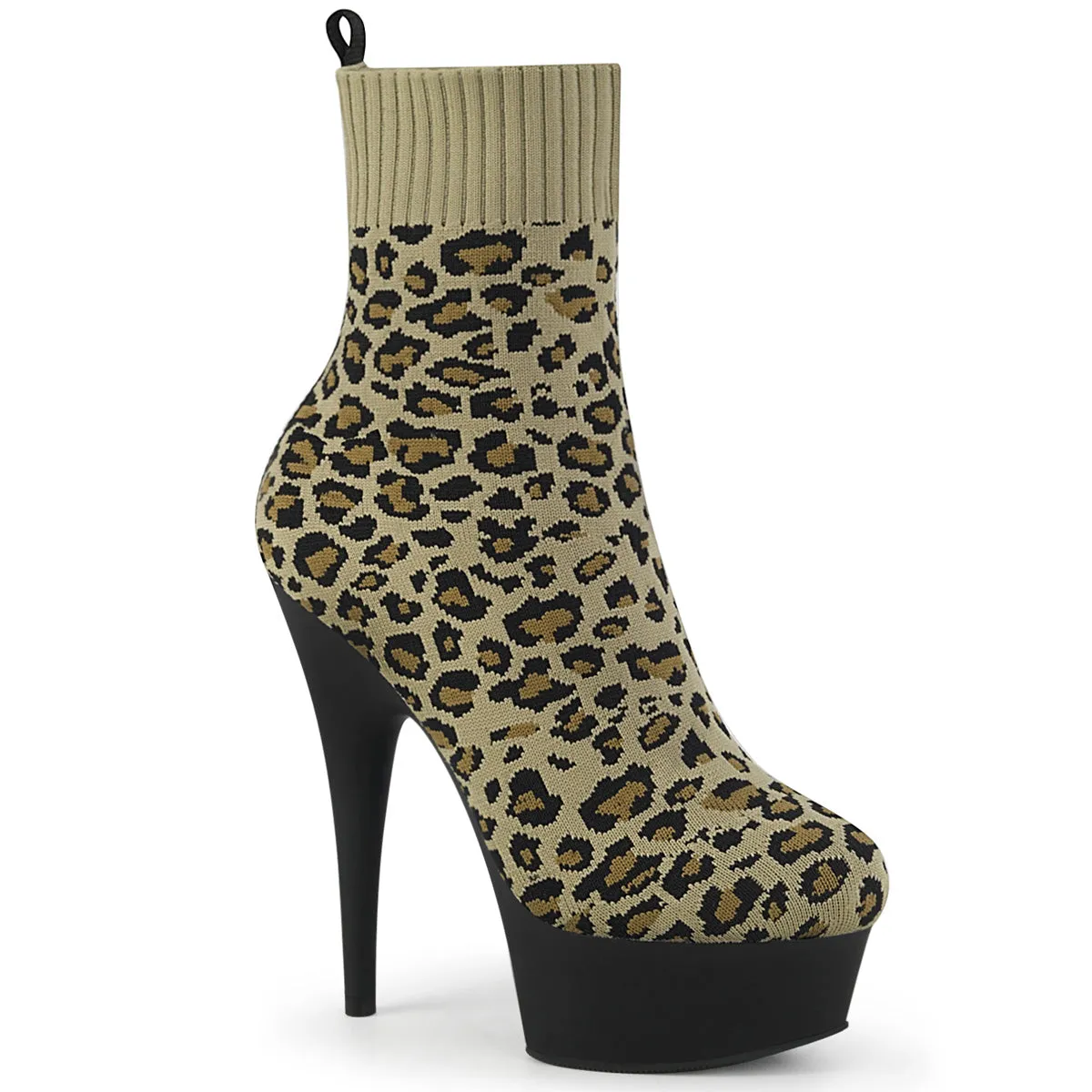 DELIGHT-1002LP Pleaser Tan Sexy Platform Shoes (Pole Dancing Heels)