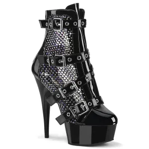 DELIGHT-1013RM Pleaser Black Sexy Platform Shoes (Pole Dancing Heels)