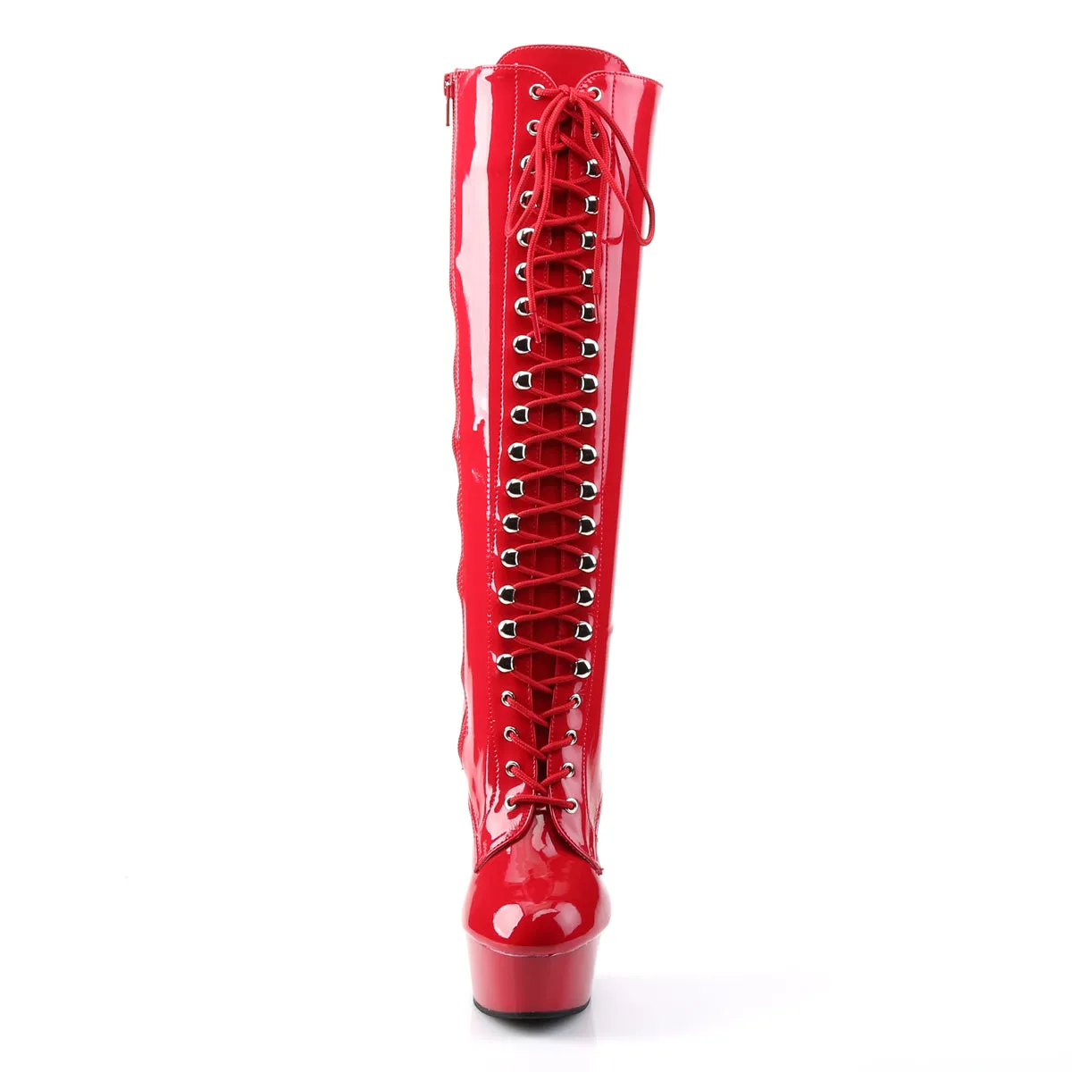 DELIGHT-2023 Pleaser Red Sexy Platform Shoes (Pole Dancing Heels)