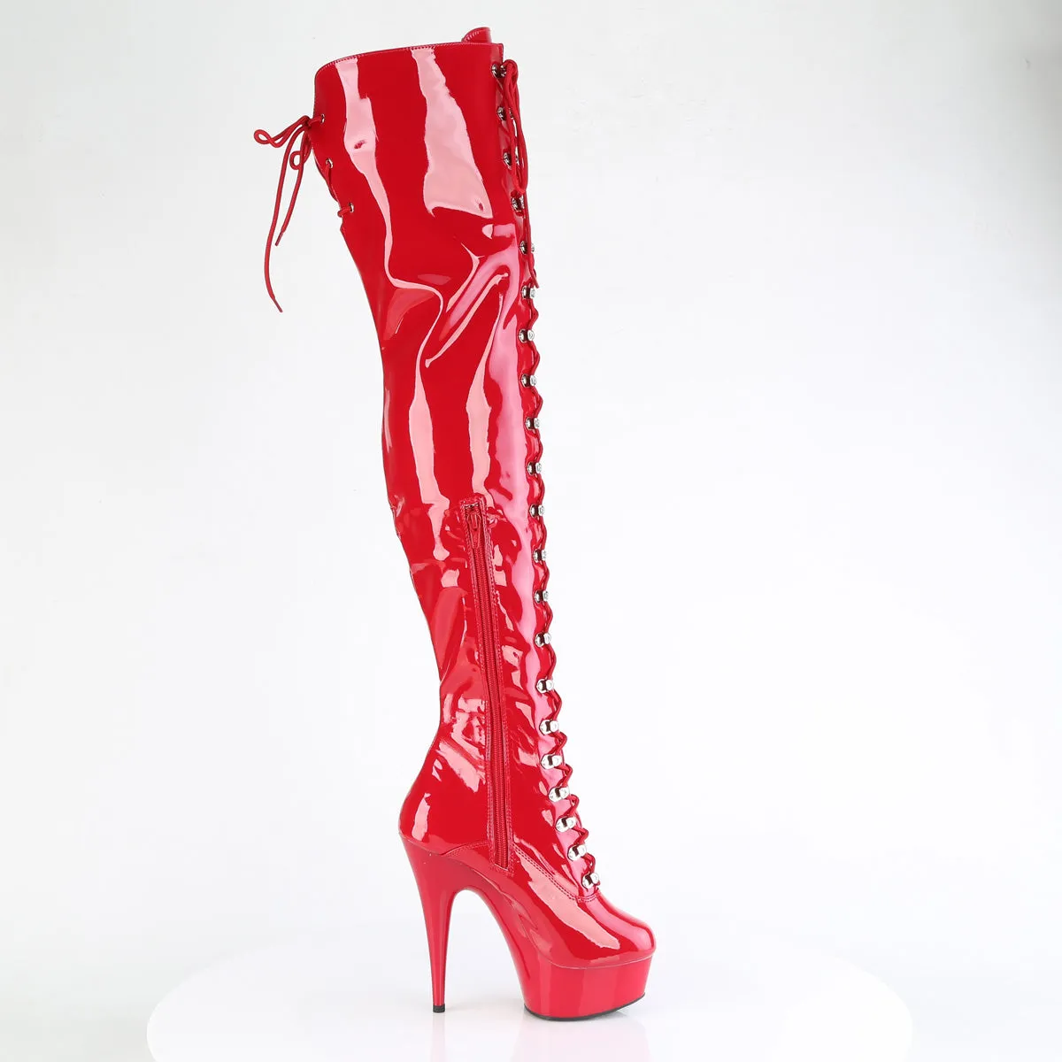 DELIGHT-3022 Pleaser Red Sexy Platform Shoes (Pole Dancing Heels)