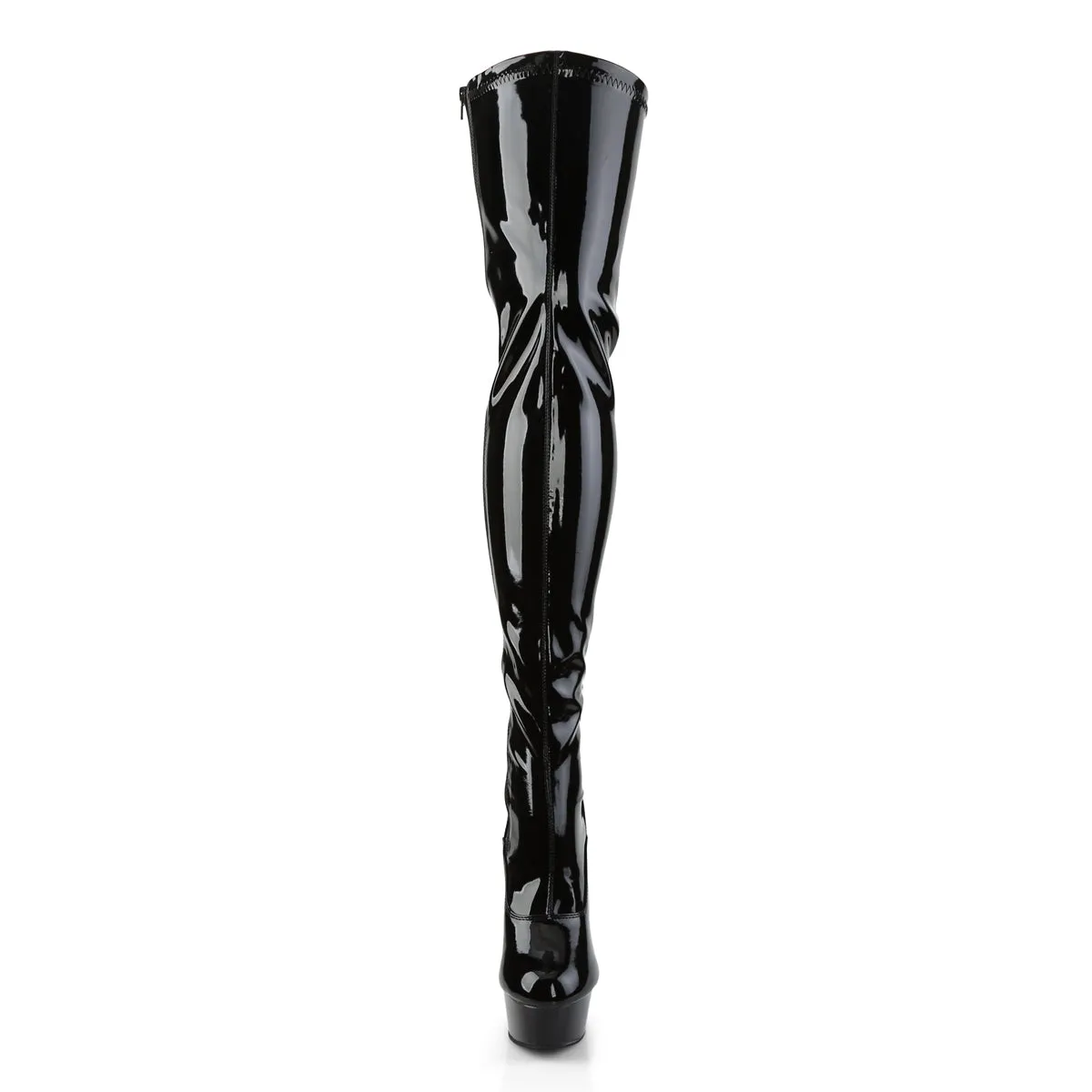 DELIGHT-3063 Pleaser Black Patent Sexy Platform Shoes (Pole Dancing Heels)