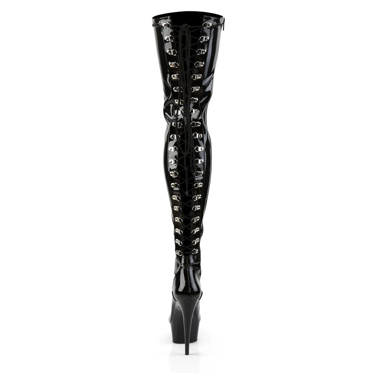 DELIGHT-3063 Pleaser Black Patent Sexy Platform Shoes (Pole Dancing Heels)