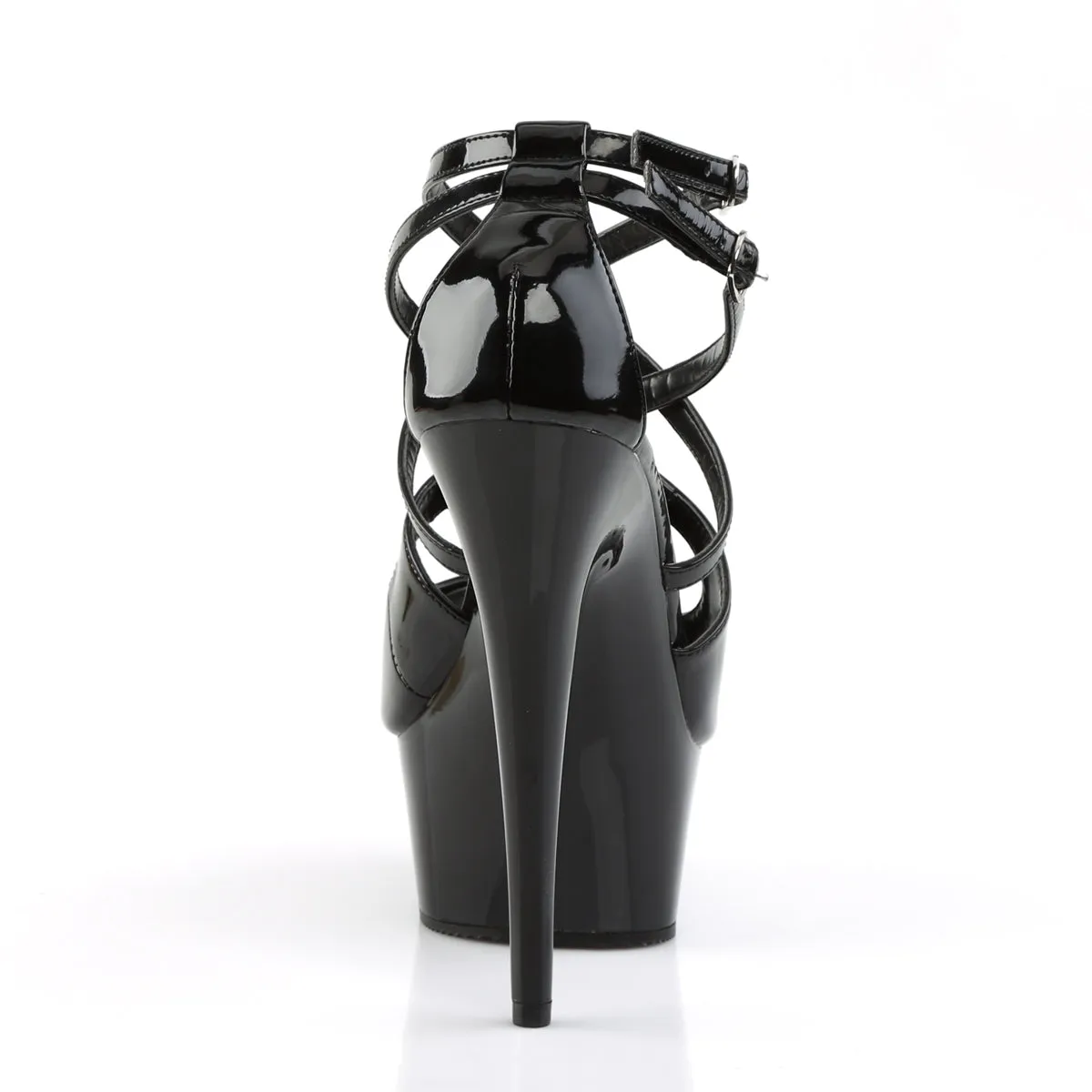 DELIGHT-612 Pleaser Black Sexy Platform Shoes (Pole Dancing Heels)