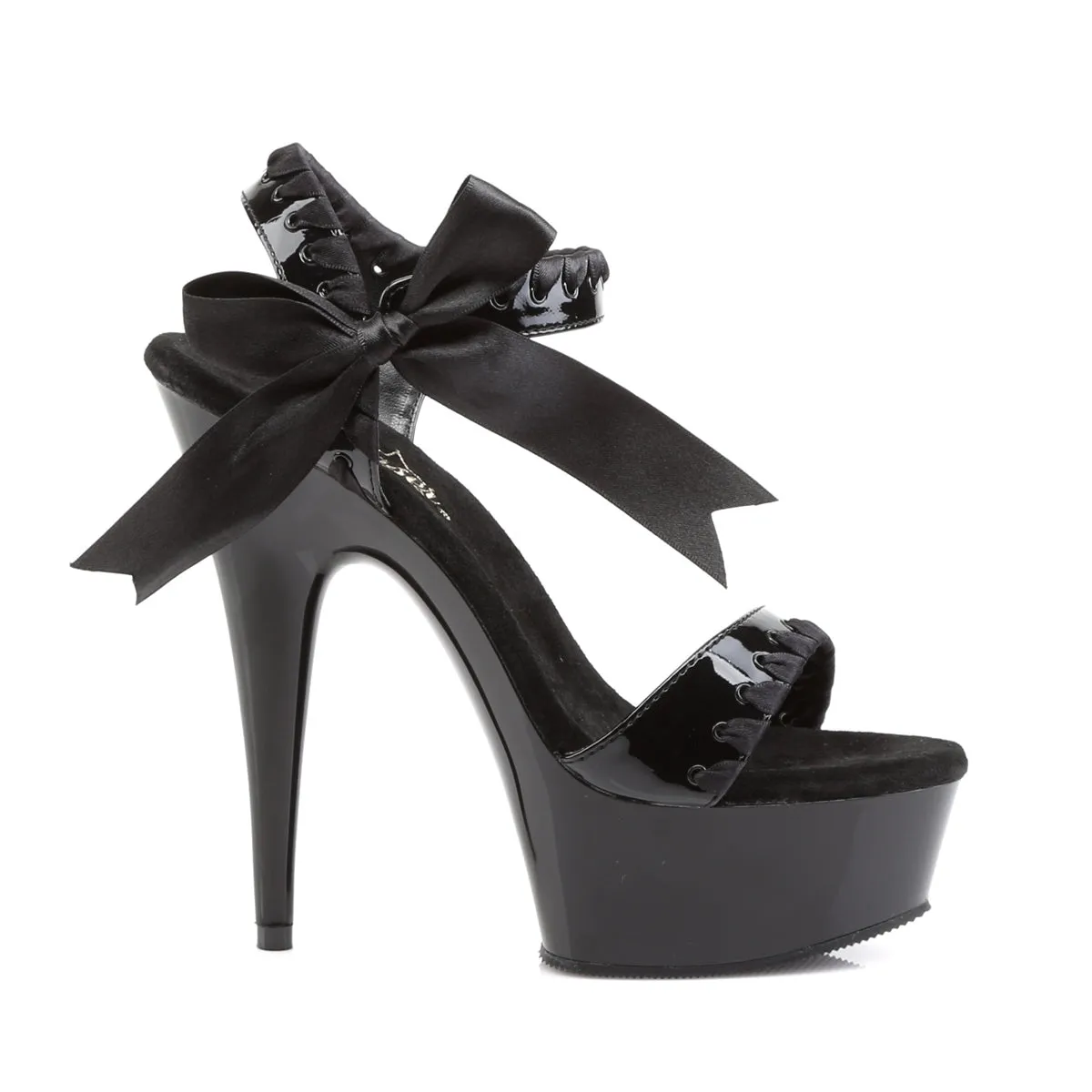 DELIGHT-615 Pleaser Black Sexy Platform Shoes (Pole Dancing Heels)