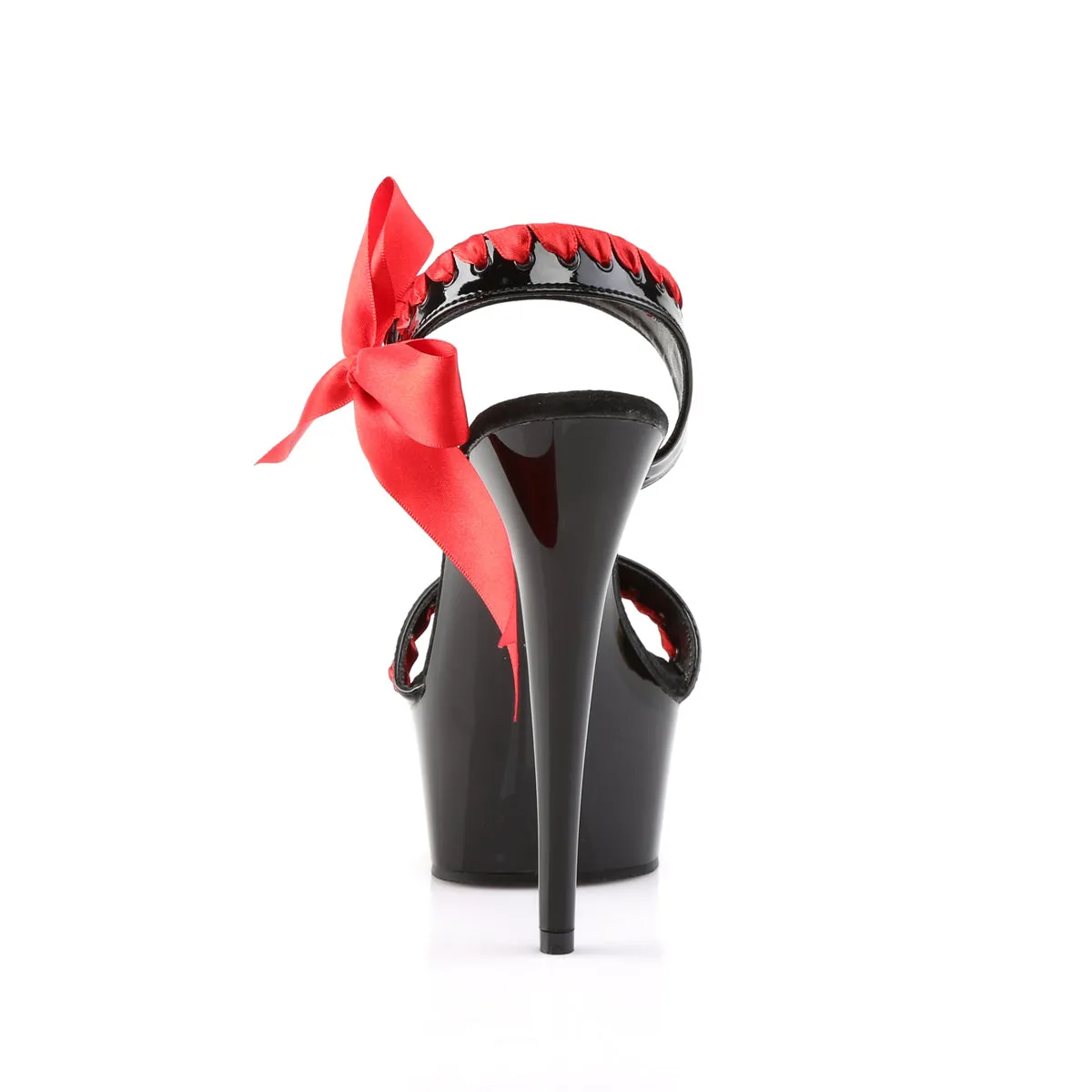 DELIGHT-615 Pleaser Black/Red Sexy Platform Shoes (Pole Dancing Heels)