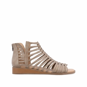 Resort Ready DELILAH GLADIATOR SANDALS IN VEGAN LEATHER