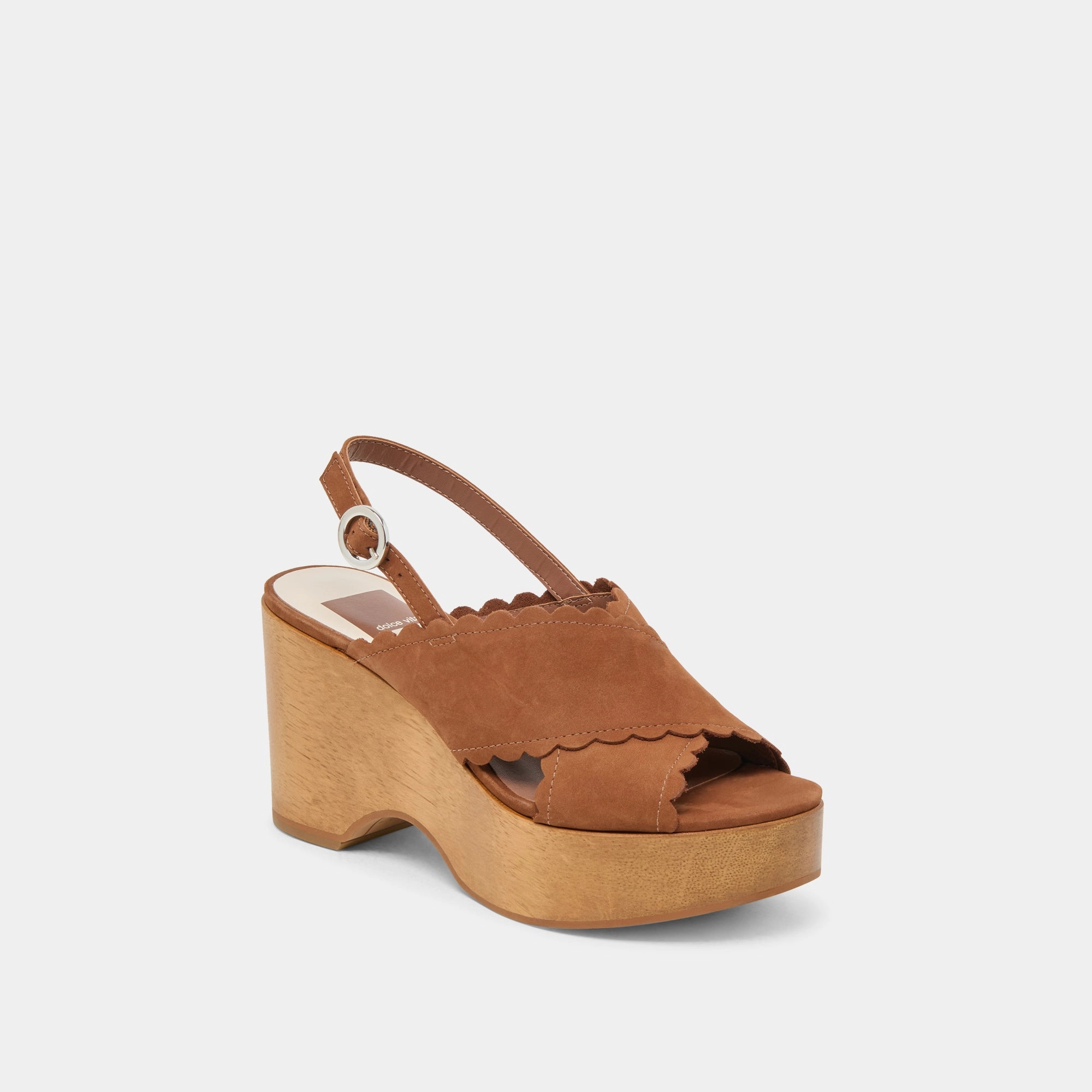 DILION WEDGES DARK SADDLE NUBUCK Feminine Spark