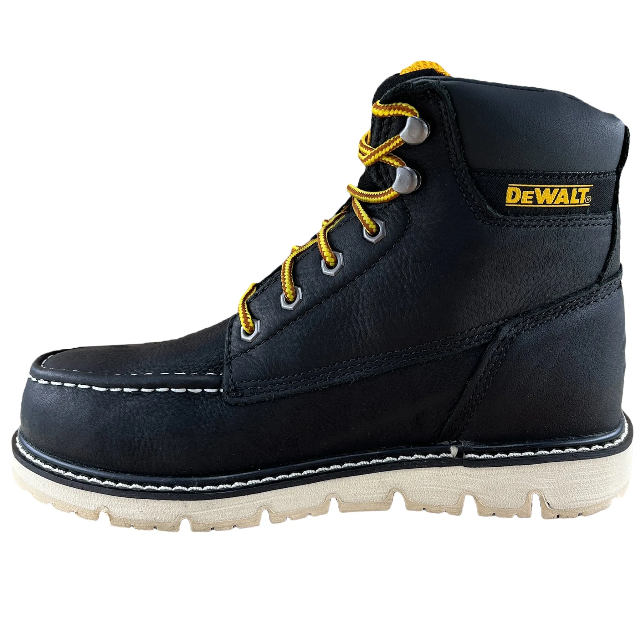 DEWALT Men's DXWP10034 Flex Moc Black PitStop Leather Plain Toe Work Boots