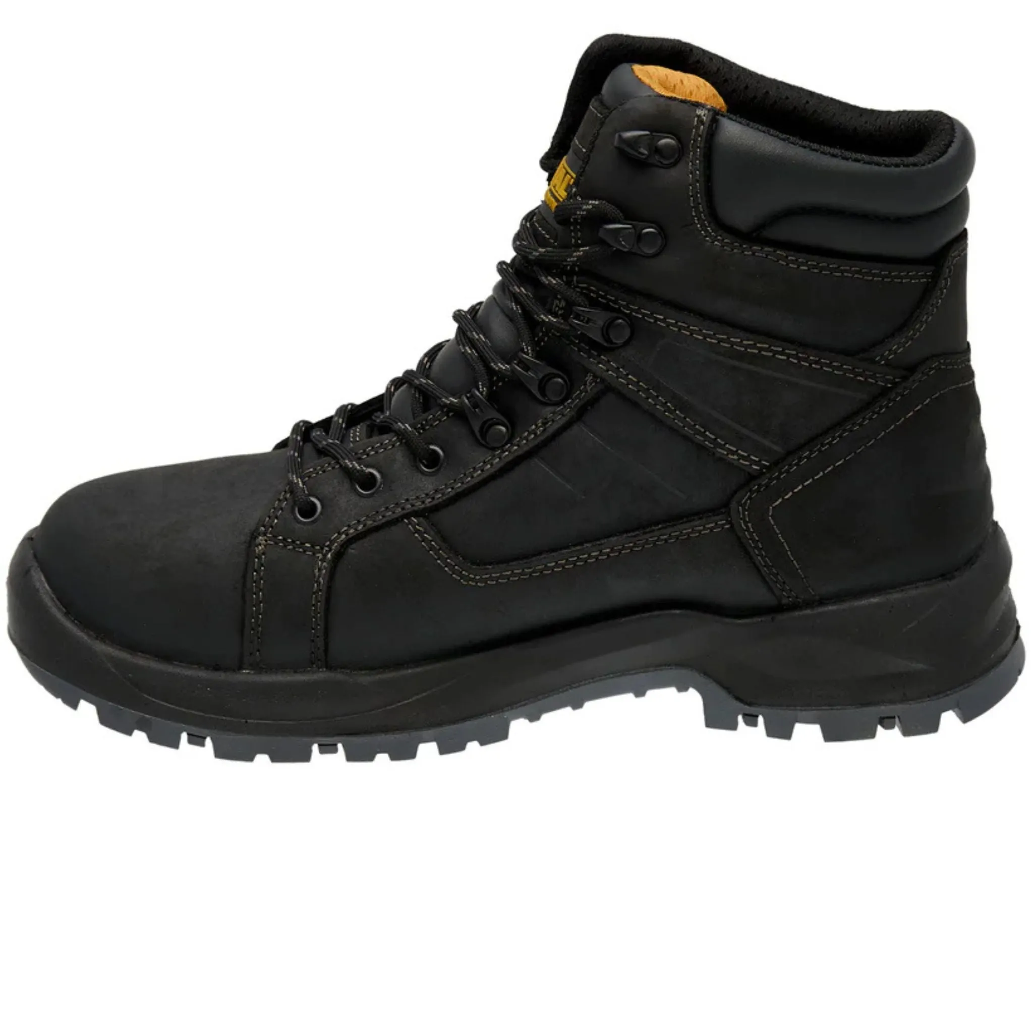 DEWALT Men's DXWP10080 Wheeler Black Waterproof Steel Toe Safety Work Boots