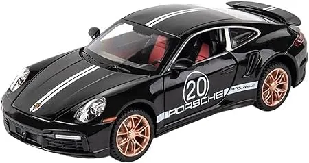 DIE-CAST CAR 1:32 PORCHE TURBO 911 DIECAST METAL PULLBACK TOY CAR WITH OPENABLE DOORS, LIGHT MUSIC BOYS GIFTS TOYS FOR KIDS{MULTICOLOR}