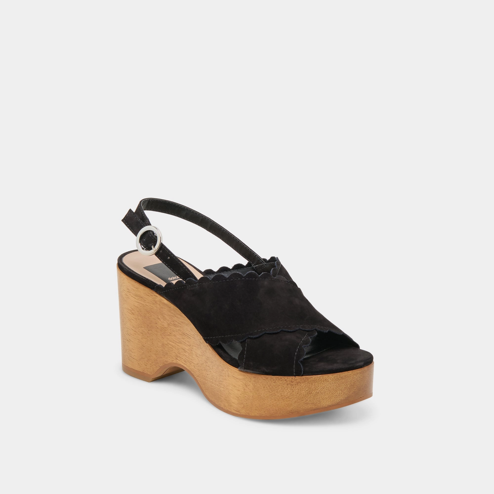 Refined Detail DILION WEDGES BLACK NUBUCK