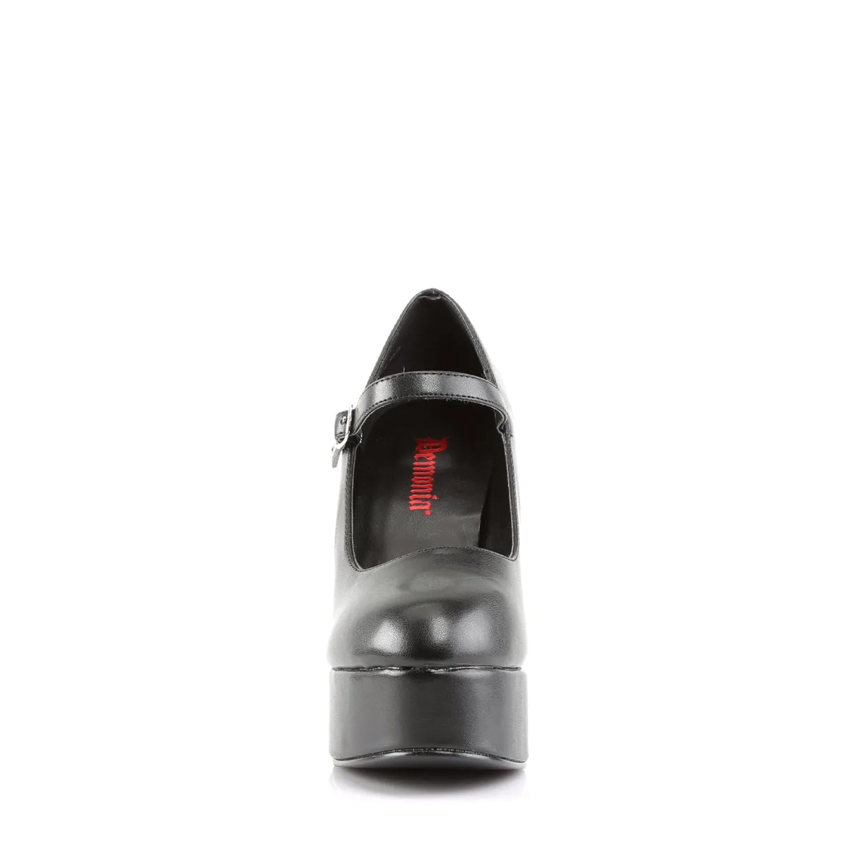 DOLLY-50 DemoniaCult Black Vegan Leather Sexy Women's Heels & Platform Shoes (Alternative Footwear)