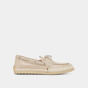 DORIS LOAFERS TAUPE METALLIC WOVEN - TAUPE METALLIC WOVEN / 7.5 / V296 - re:vita Smooth Dash