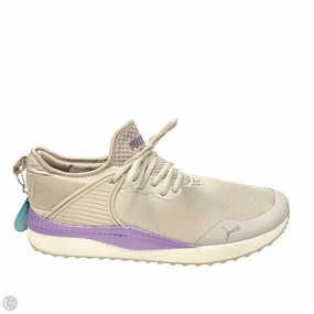 Shoes Sneakers By Puma In Cream & Purple, Size: 10 AnkleSupport