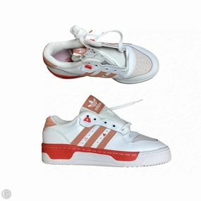 Flex Grip Performance Ready Shoes Sneakers By Adidas In Pink & White, Size: 8