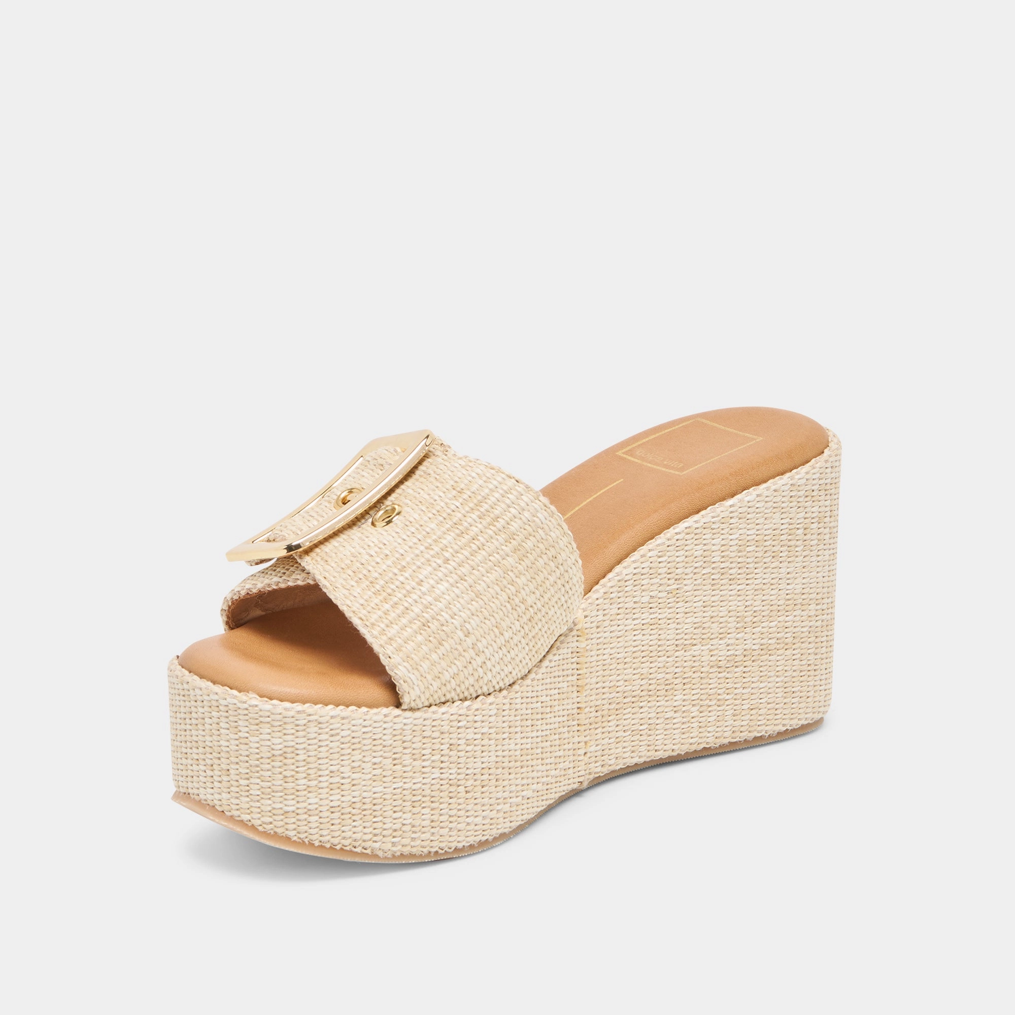 Iconic Style JILIAN WEDGES LT NATURAL RAFFIA