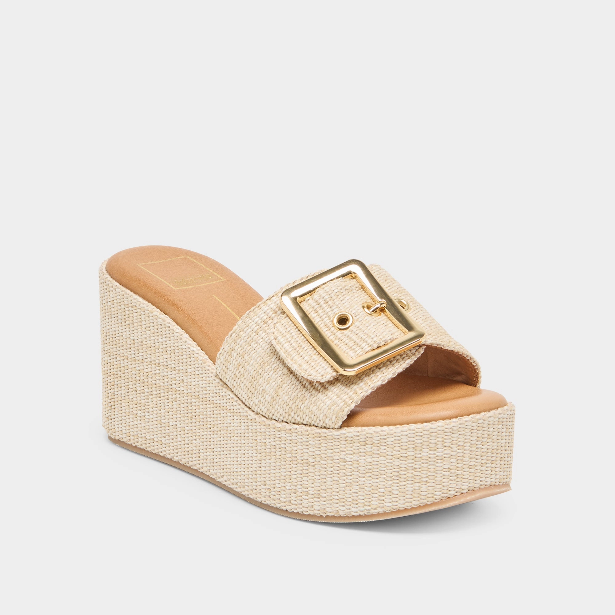 Pointed Sandals JILIAN WEDGES LT NATURAL RAFFIA