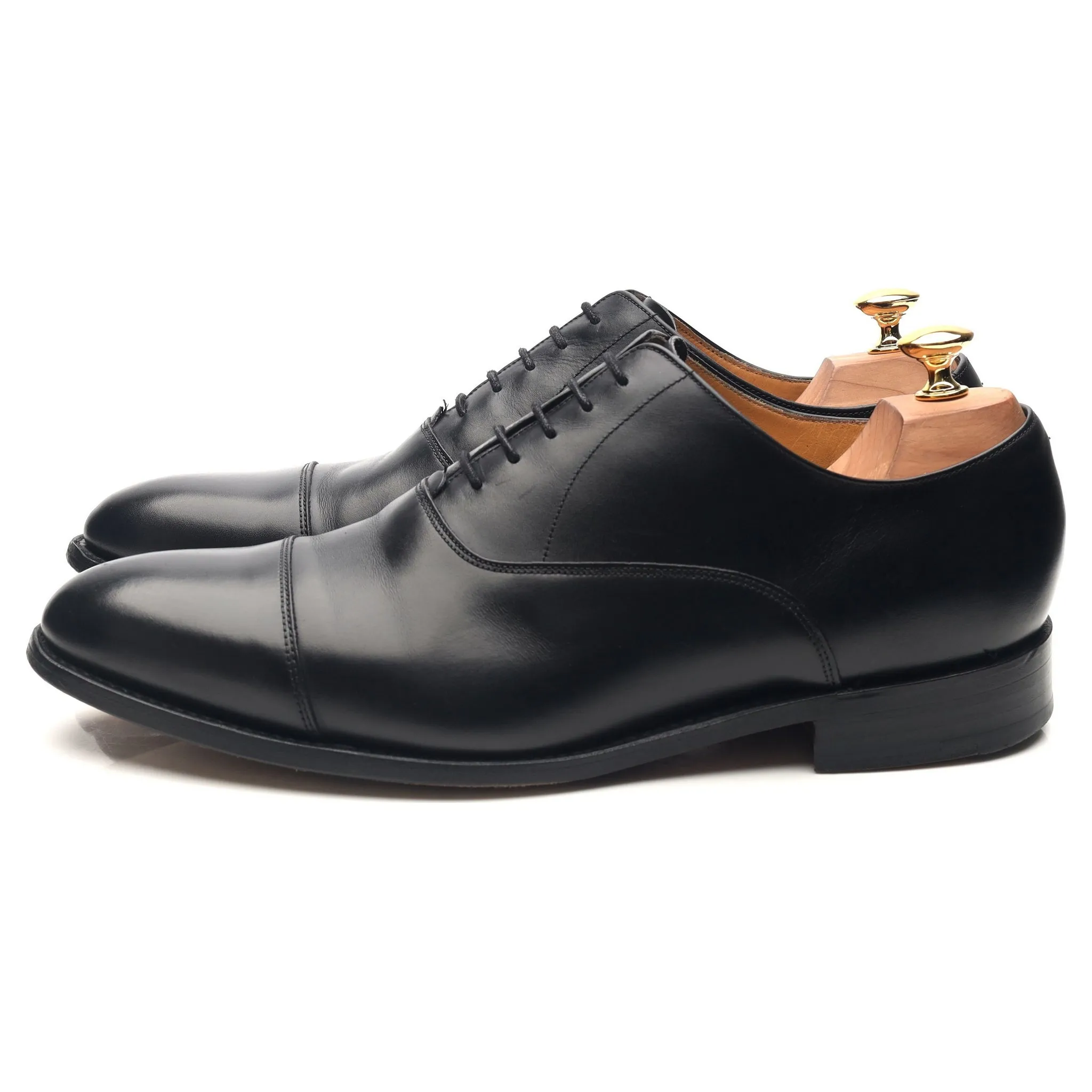 'Duxford' Black Leather Oxford UK 10 G