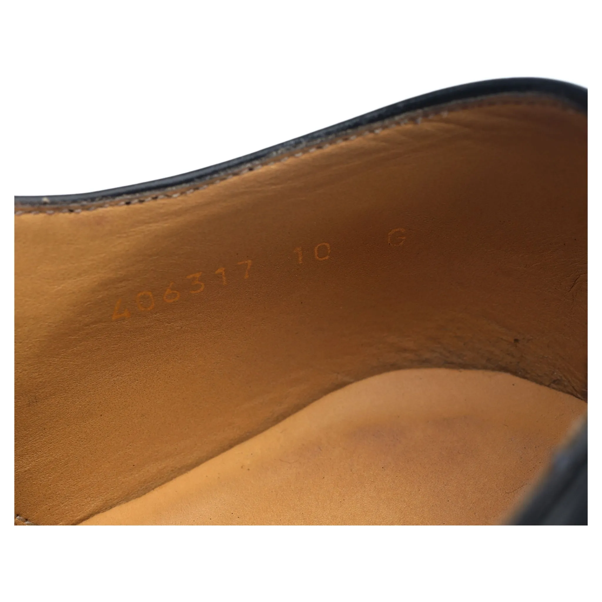 'Duxford' Black Leather Oxford UK 10 G