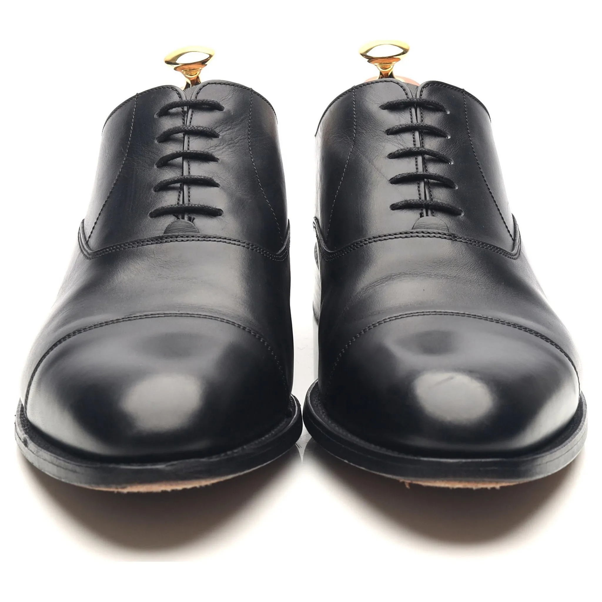 'Duxford' Black Leather Oxford UK 10 G