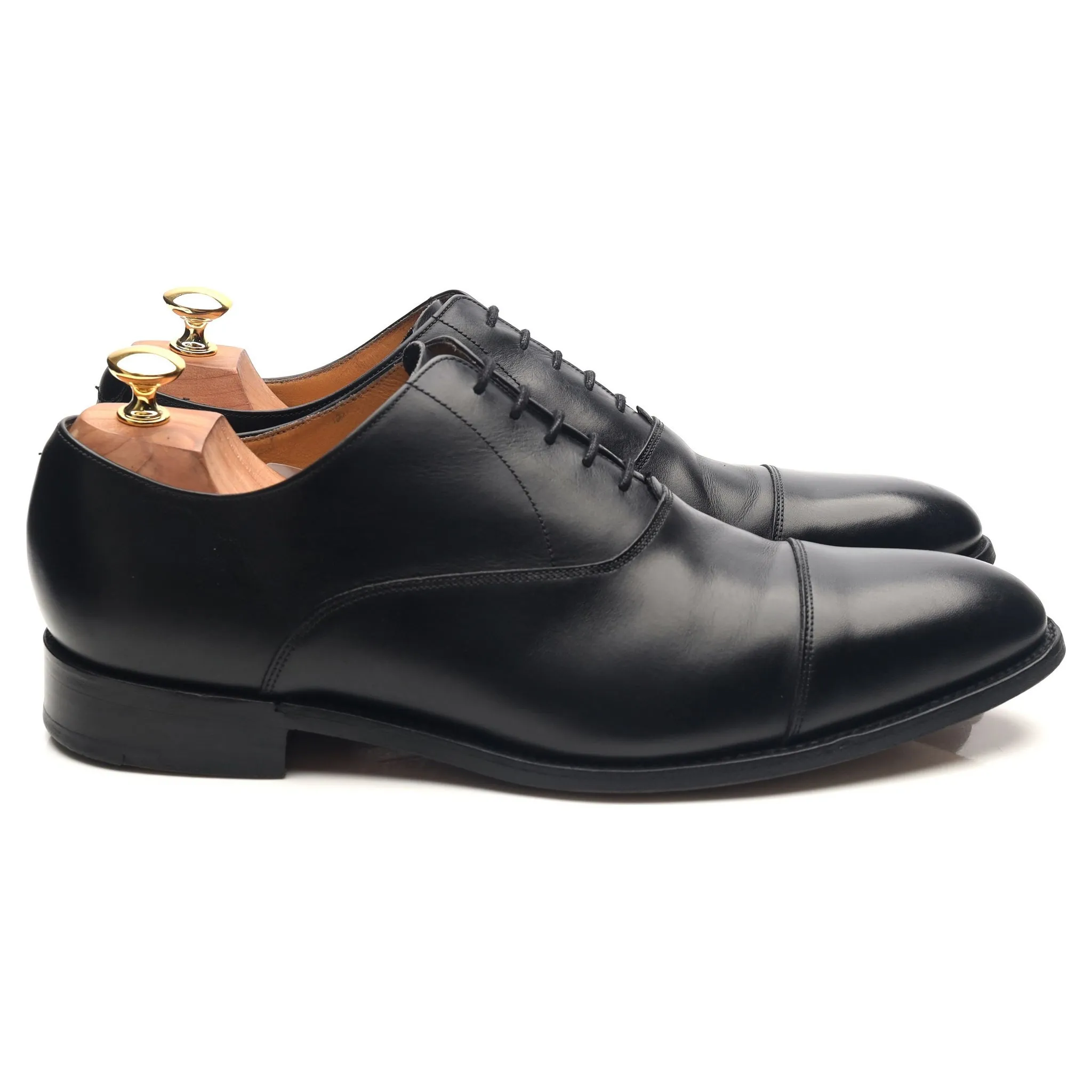 'Duxford' Black Leather Oxford UK 10 G