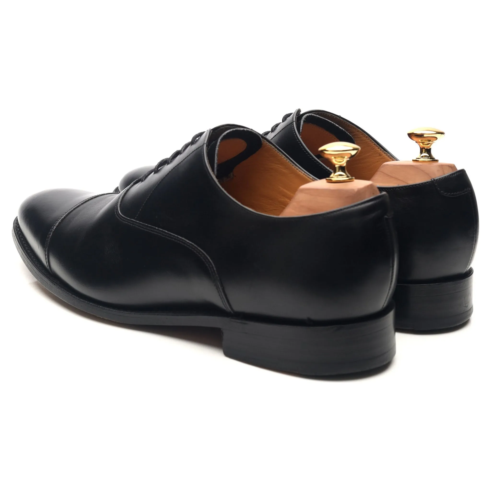 'Duxford' Black Leather Oxford UK 10 G