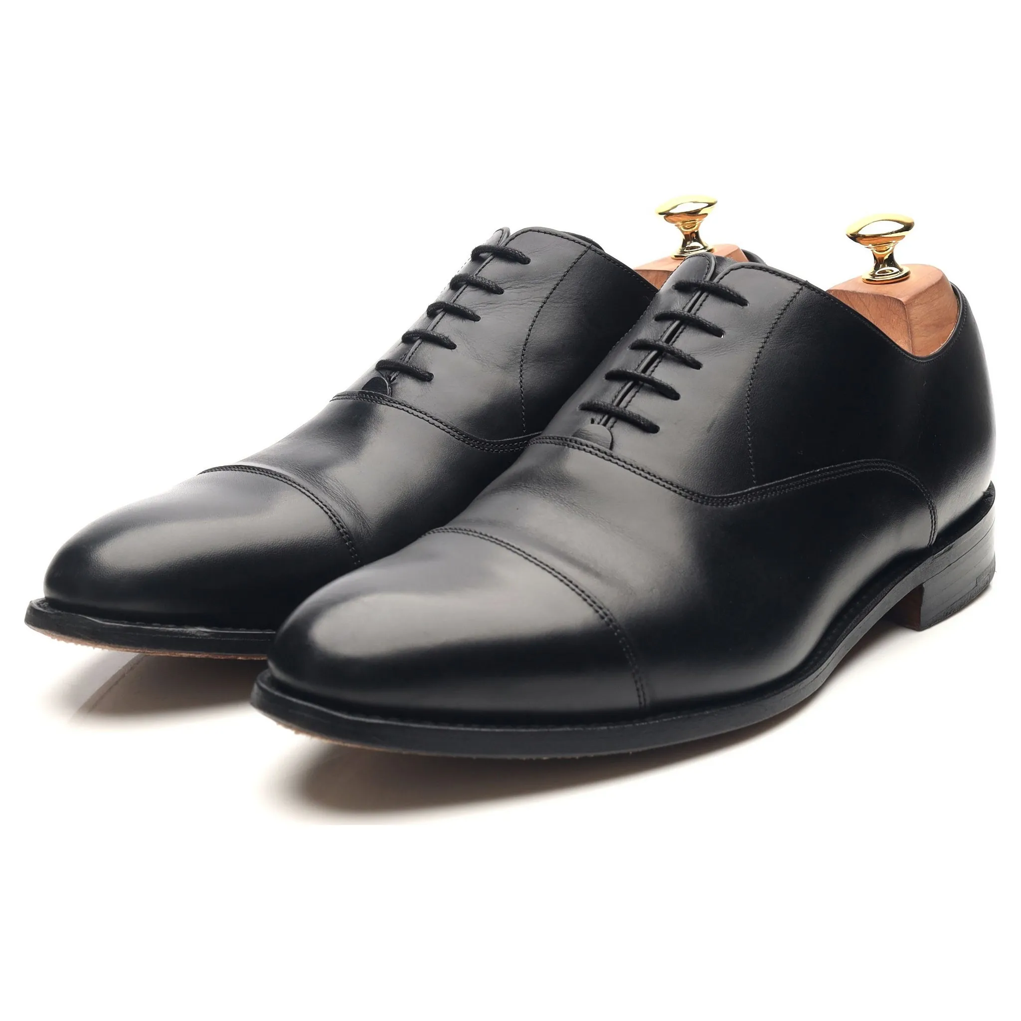 'Duxford' Black Leather Oxford UK 10 G