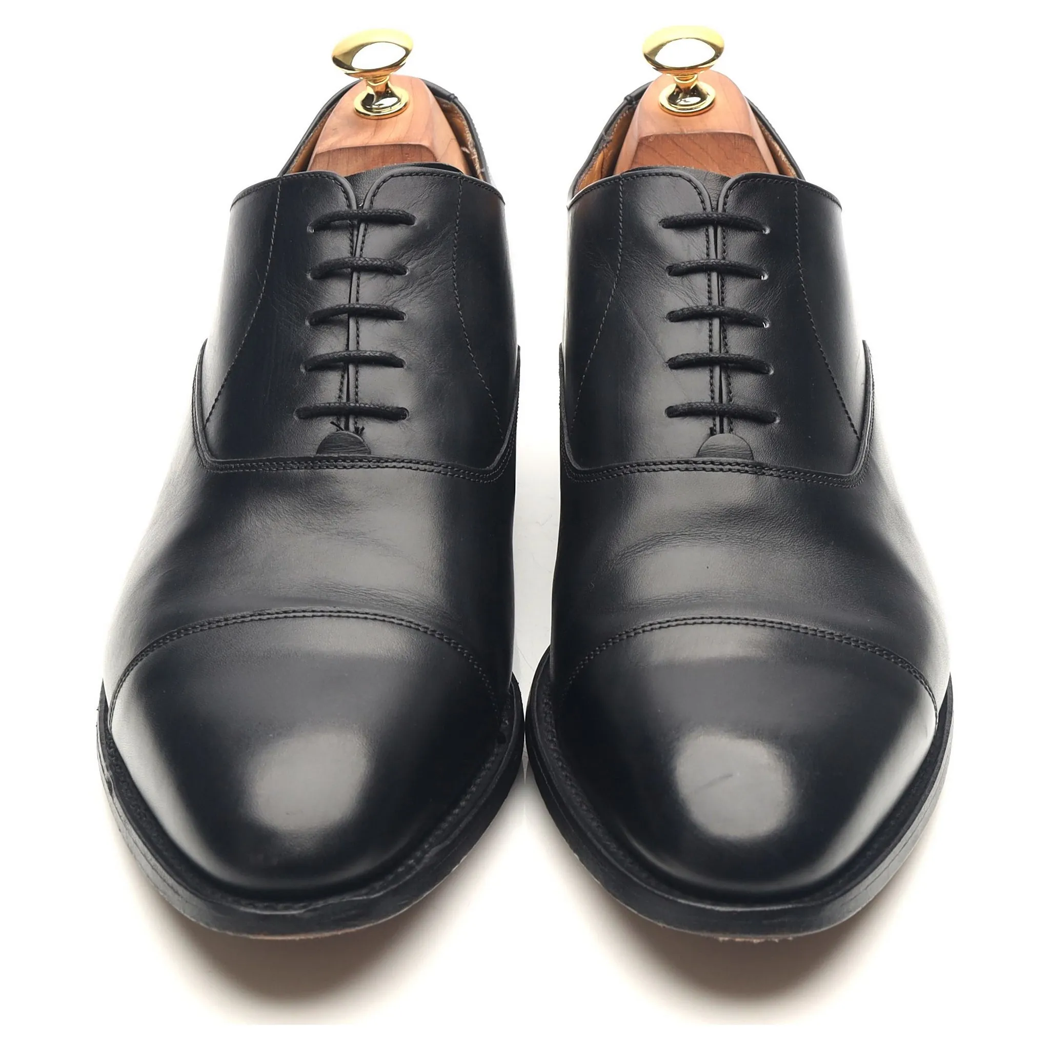 'Duxford' Black Leather Oxford UK 10 G