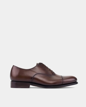 Slip Resistant Outsole Design Ashford Brown Cap Toe Oxford - 675